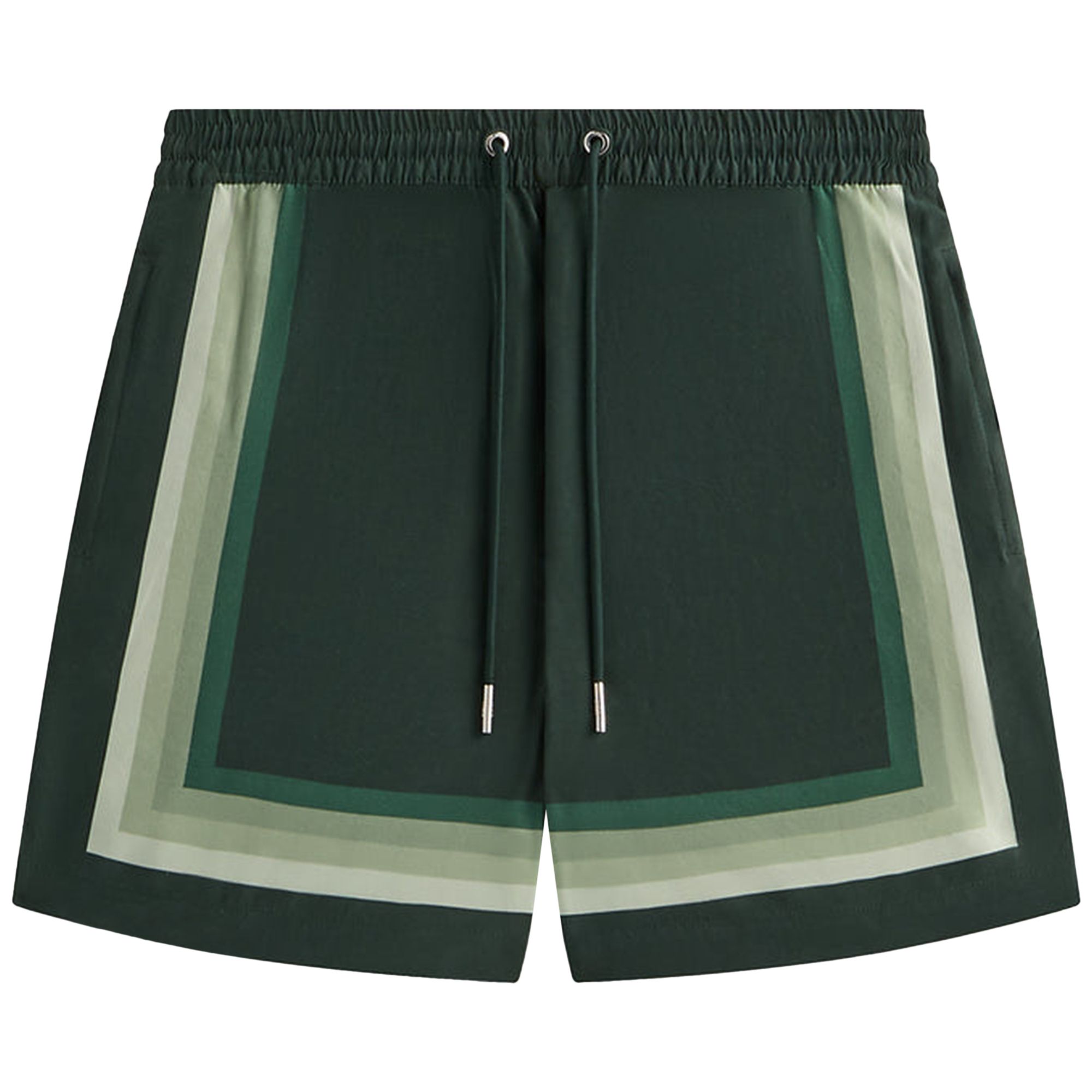 Pre-owned Kith Border Stripe Active Short 'stadium' | Green | Men's Size S