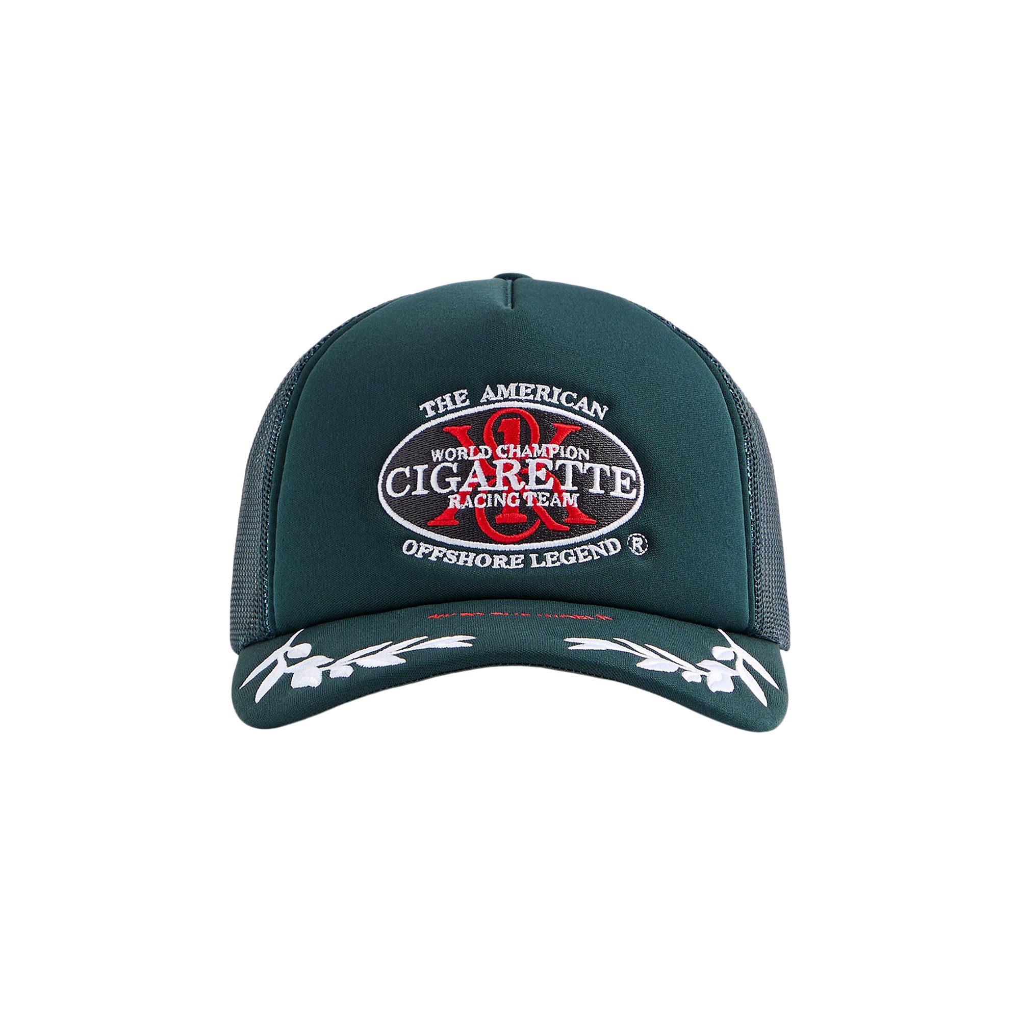 Pre-owned Kith For Cigarette Nolan Trucker Hat 'stadium' | Green | Men's Size Onesize