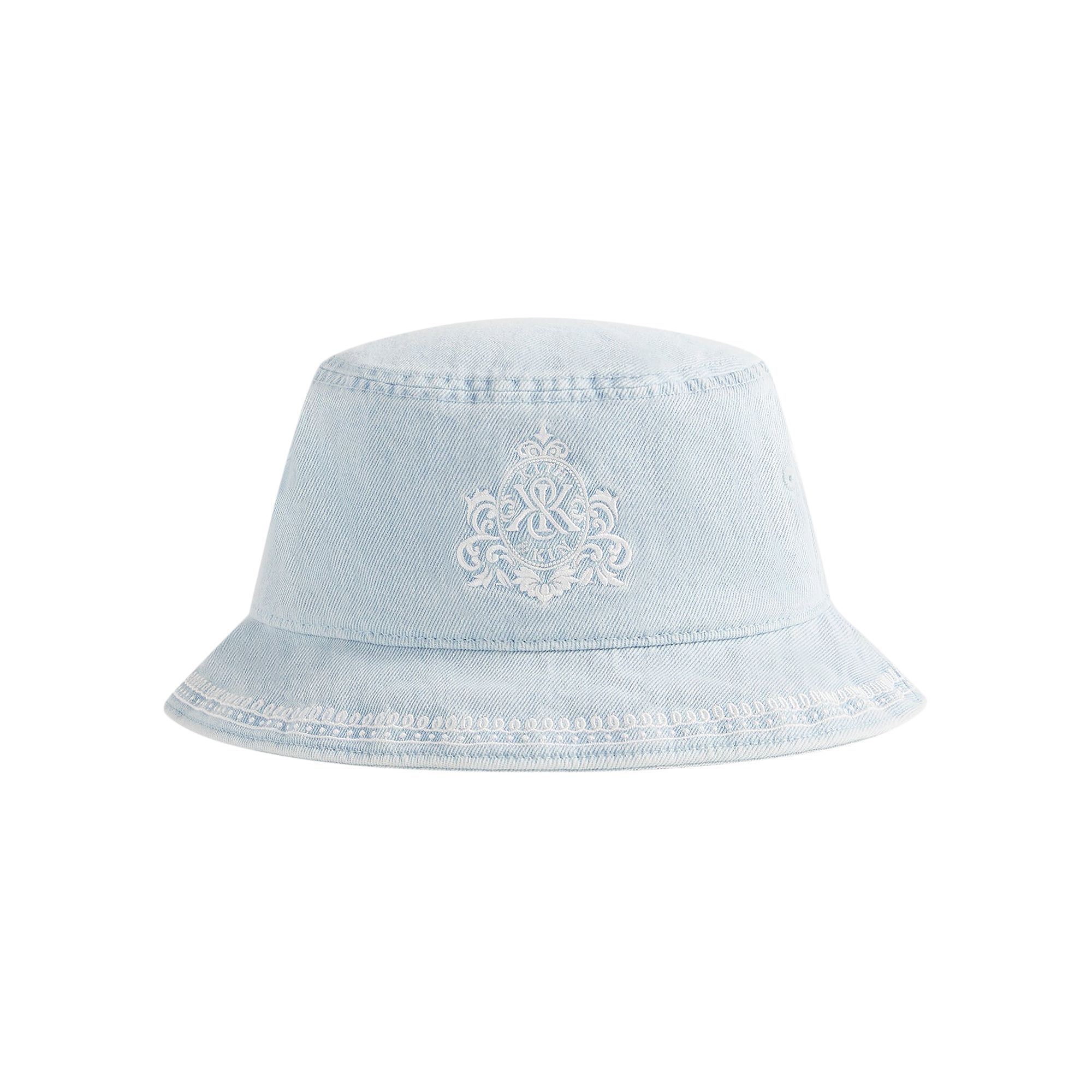 Pre-owned Kith Denim Twill Dawson Bucket Hat 'light Indigo' | Blue | Men's Size Onesize