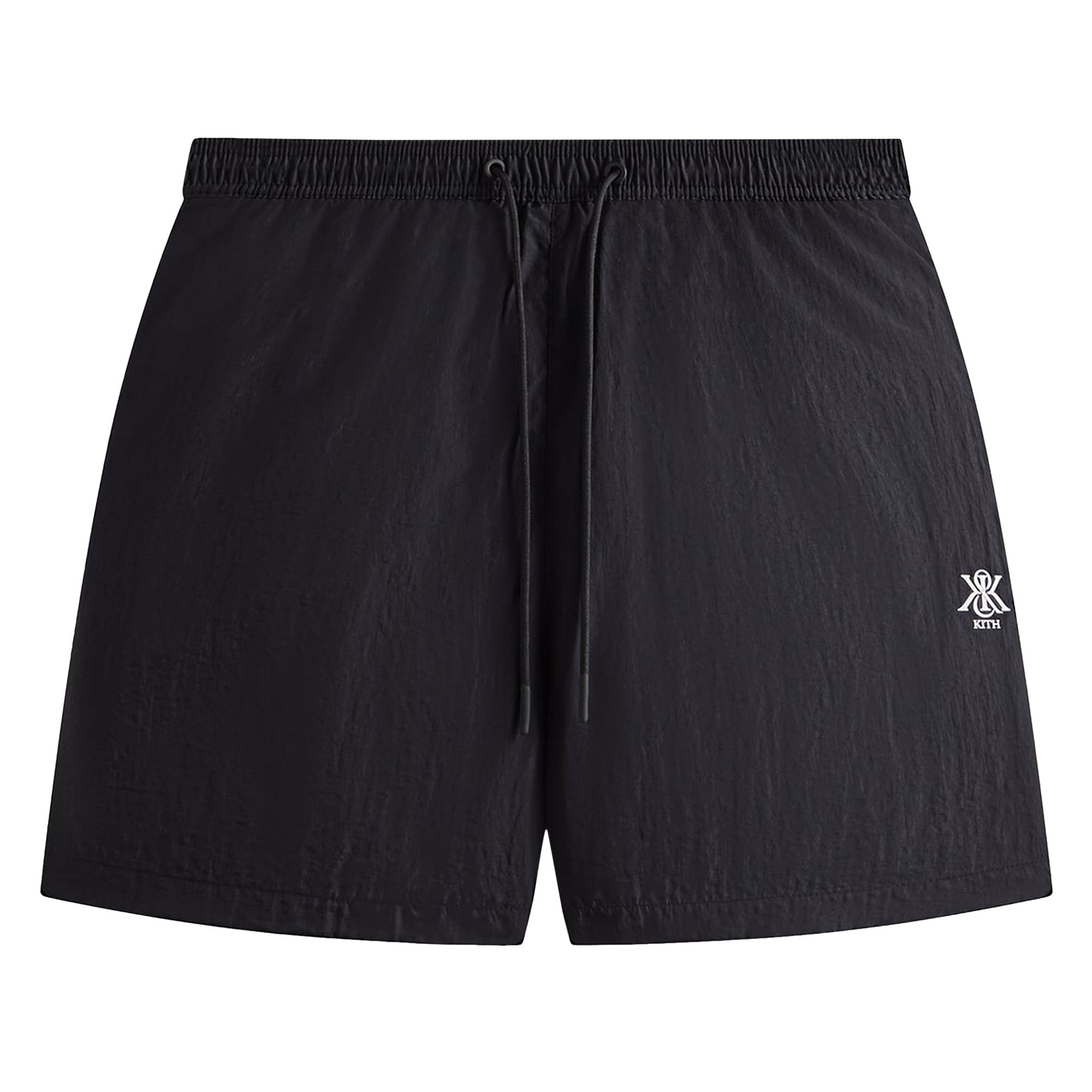 Pre-owned Kith Garment Washed Nylon Active Swim Short 'ink' | Black | Men's Size S