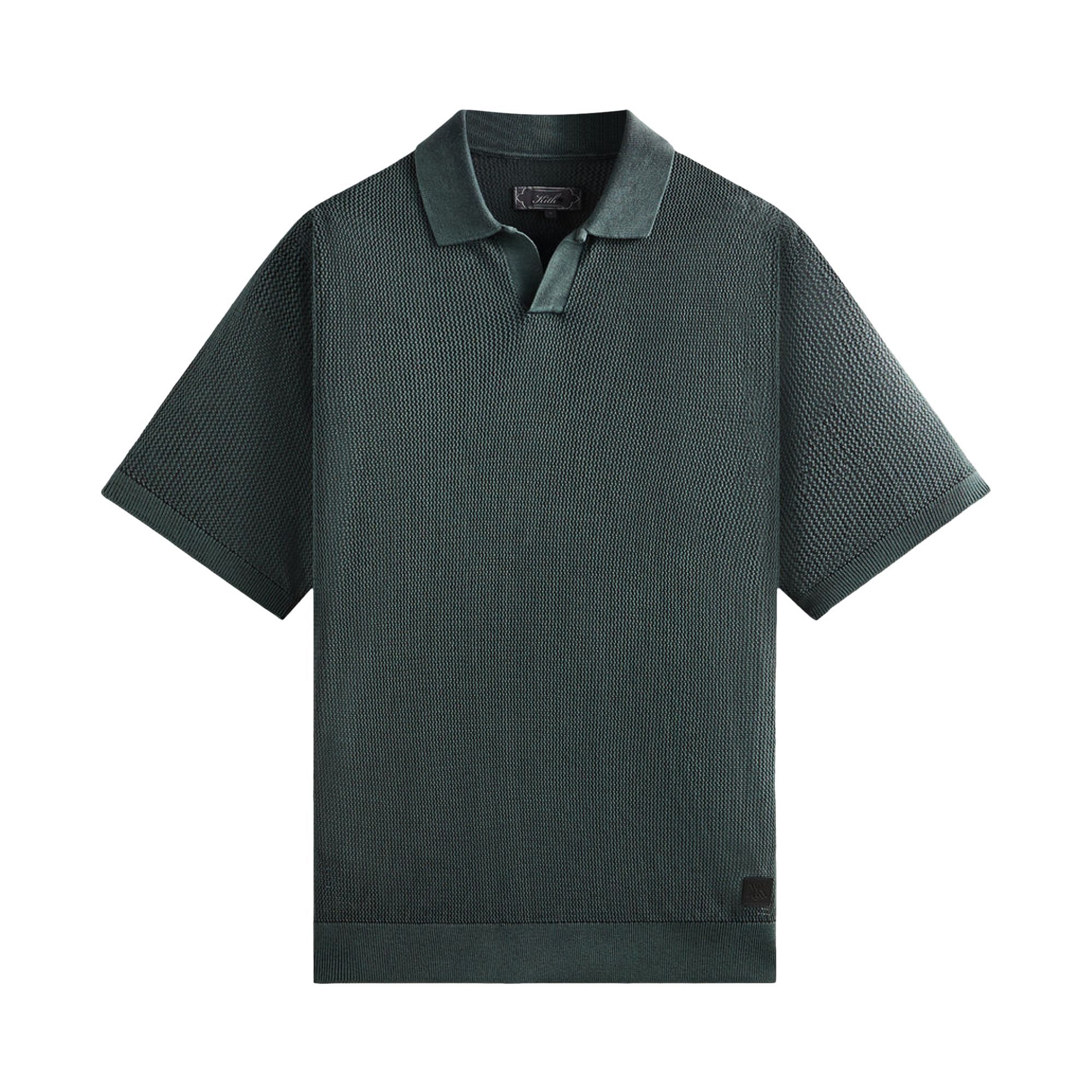 Pre-owned Kith Open Knit Drew Polo 'machine' | Green | Men's Size S