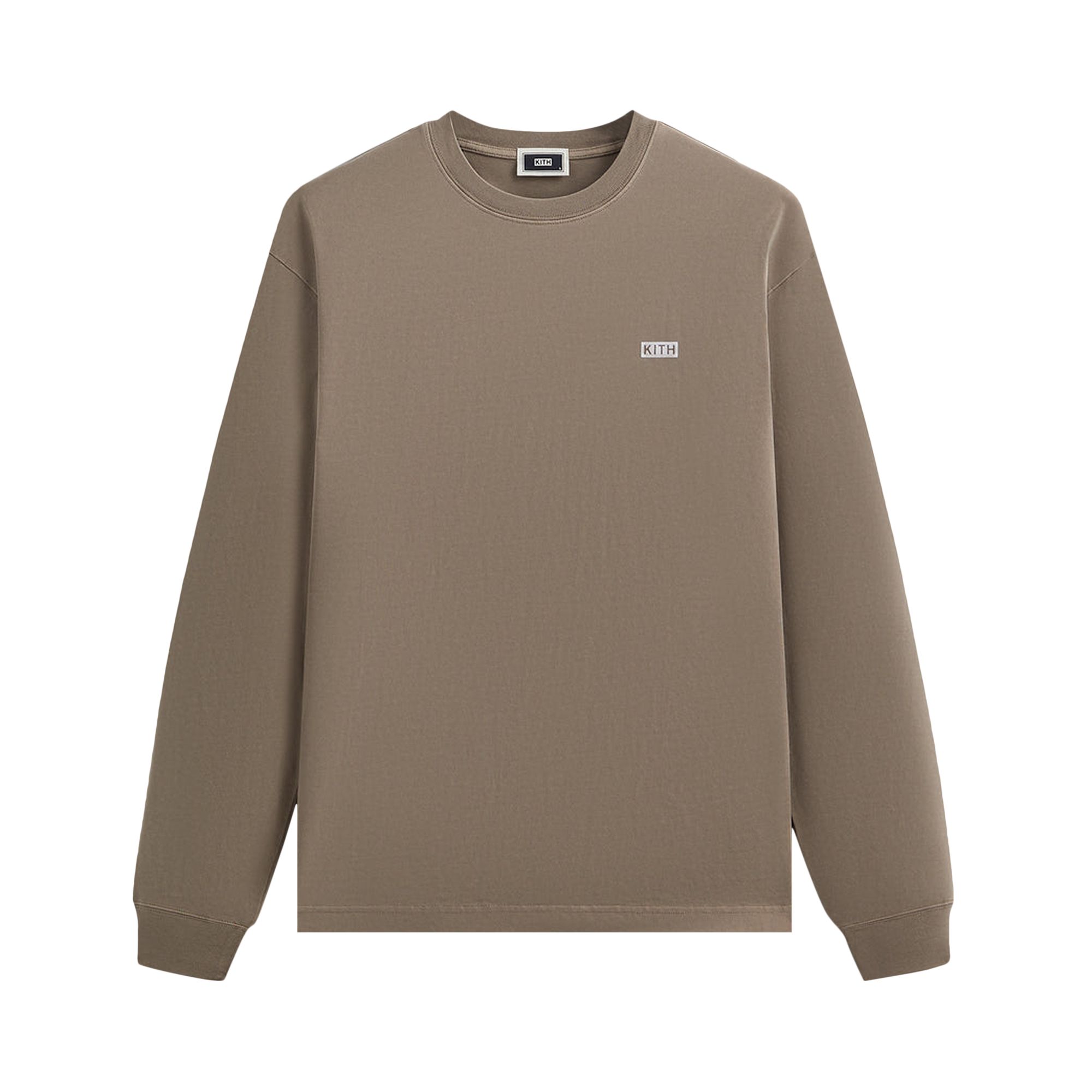 Pre-owned Kith Long-sleeve Lax Tee 'quicksand' | Tan | Men's Size Xs In Brown