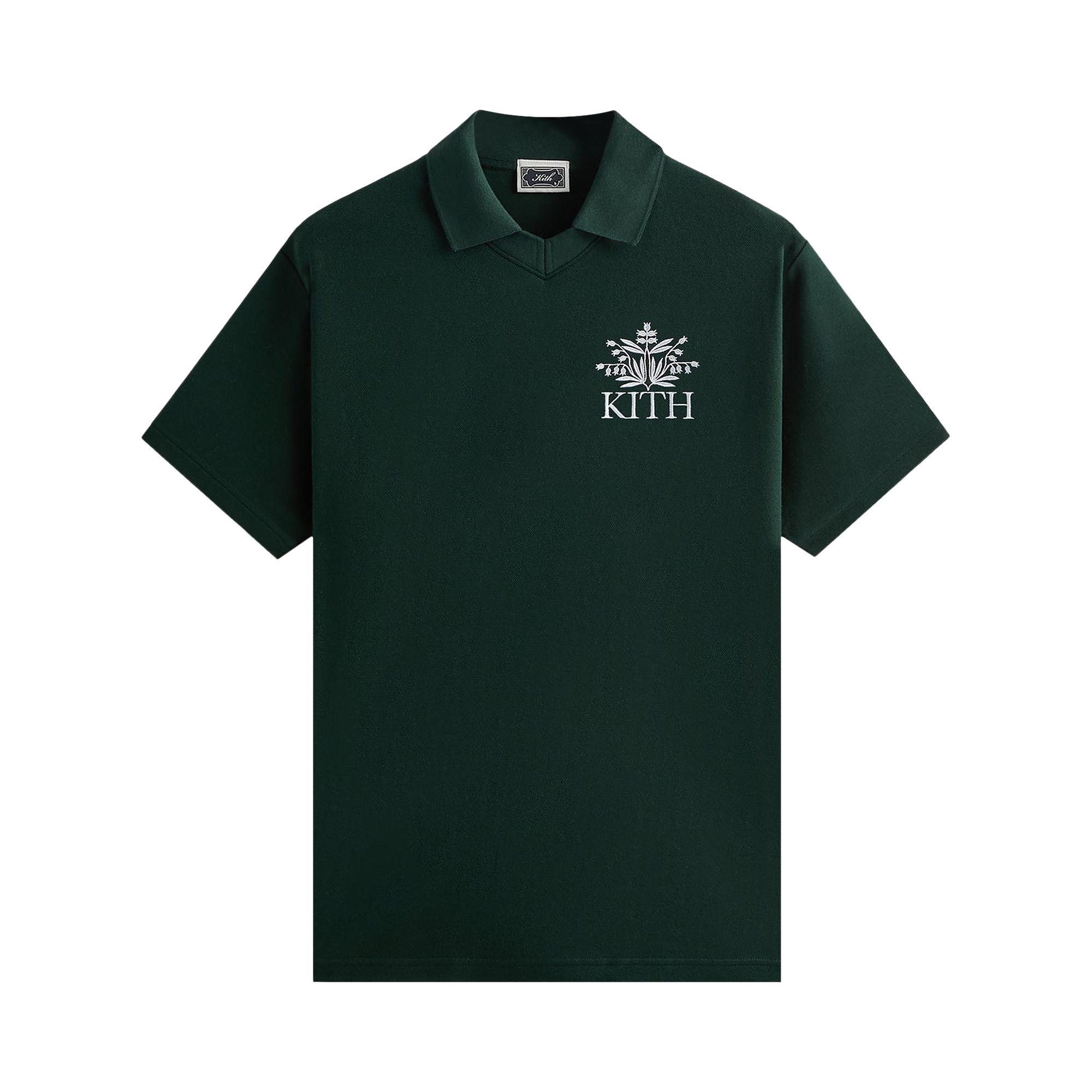 Pre-owned Kith Pique Short Sleeve Tap In Polo 'stadium' | Green | Men's Size Xl