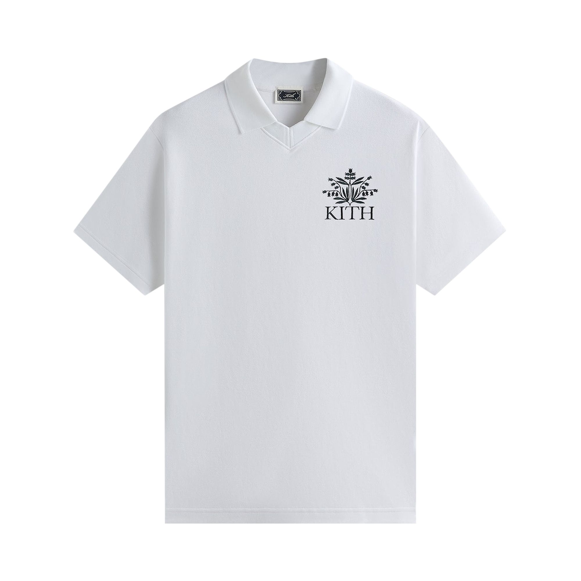 Pre-owned Kith Pique Short Sleeve Tap In Polo 'white' | Men's Size S
