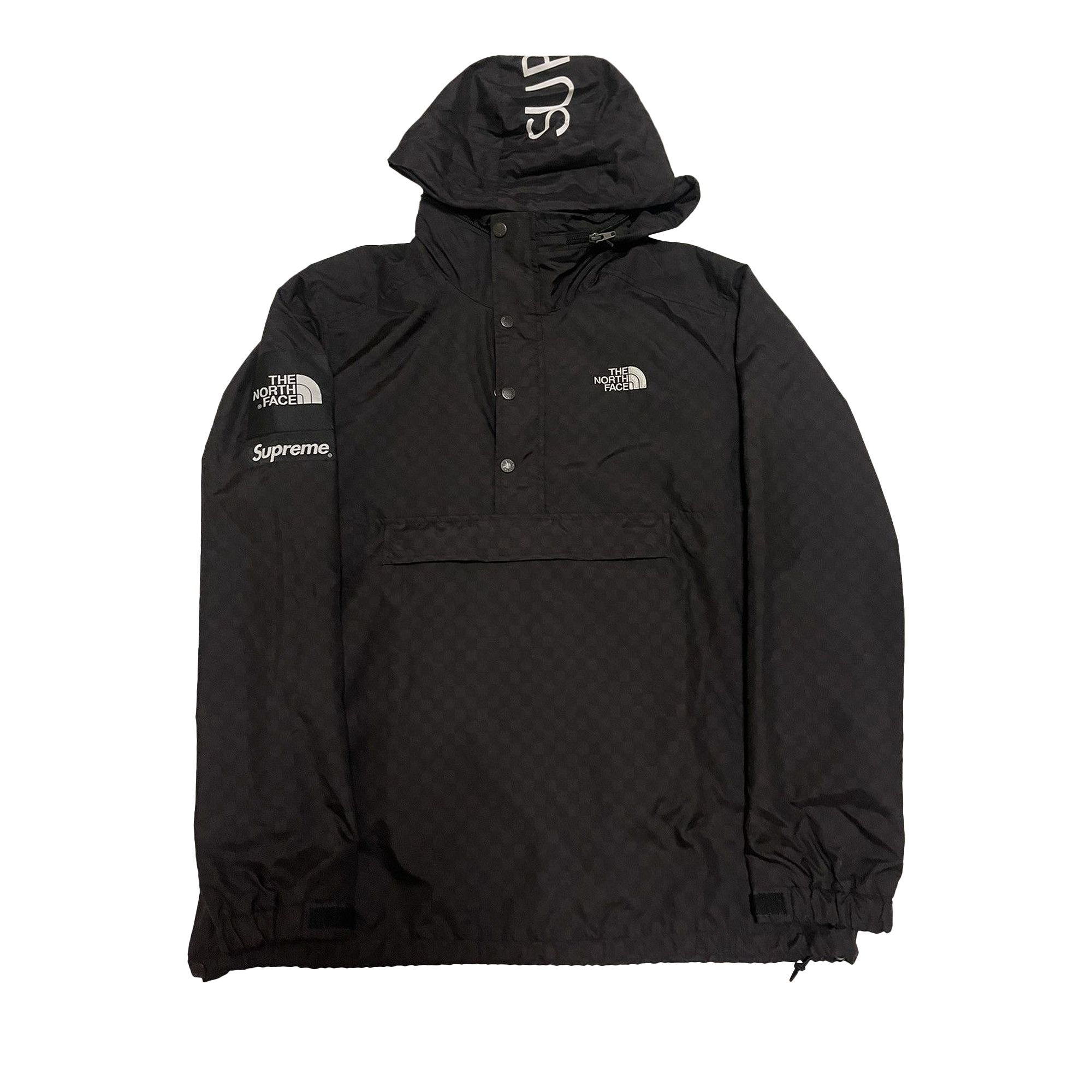 Pre-owned Supreme X The North Face Checkered Pullover Jacket 'black' | Men's Size S