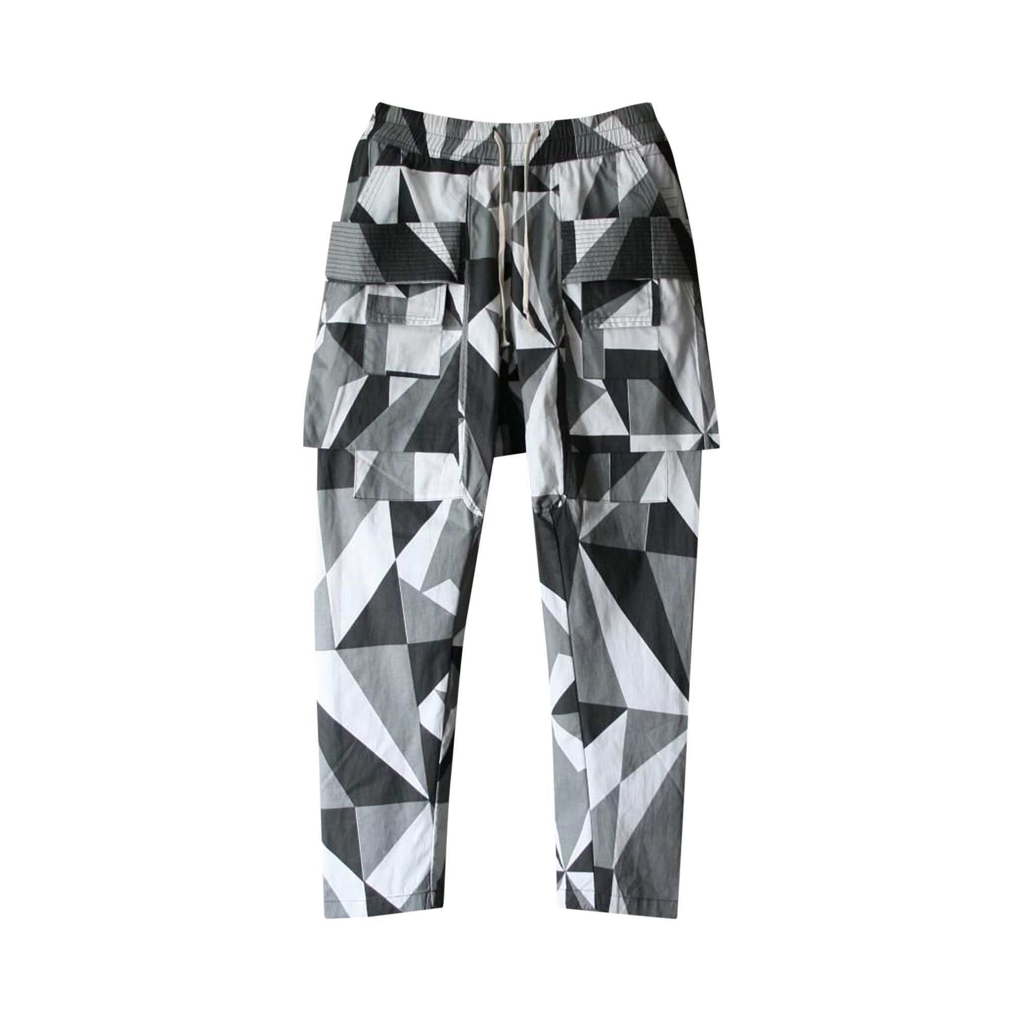 Pre-owned Rick Owens Drkshdw Geometric Creatch Cargo Pant 'multicolor' | Black | Men's Size S