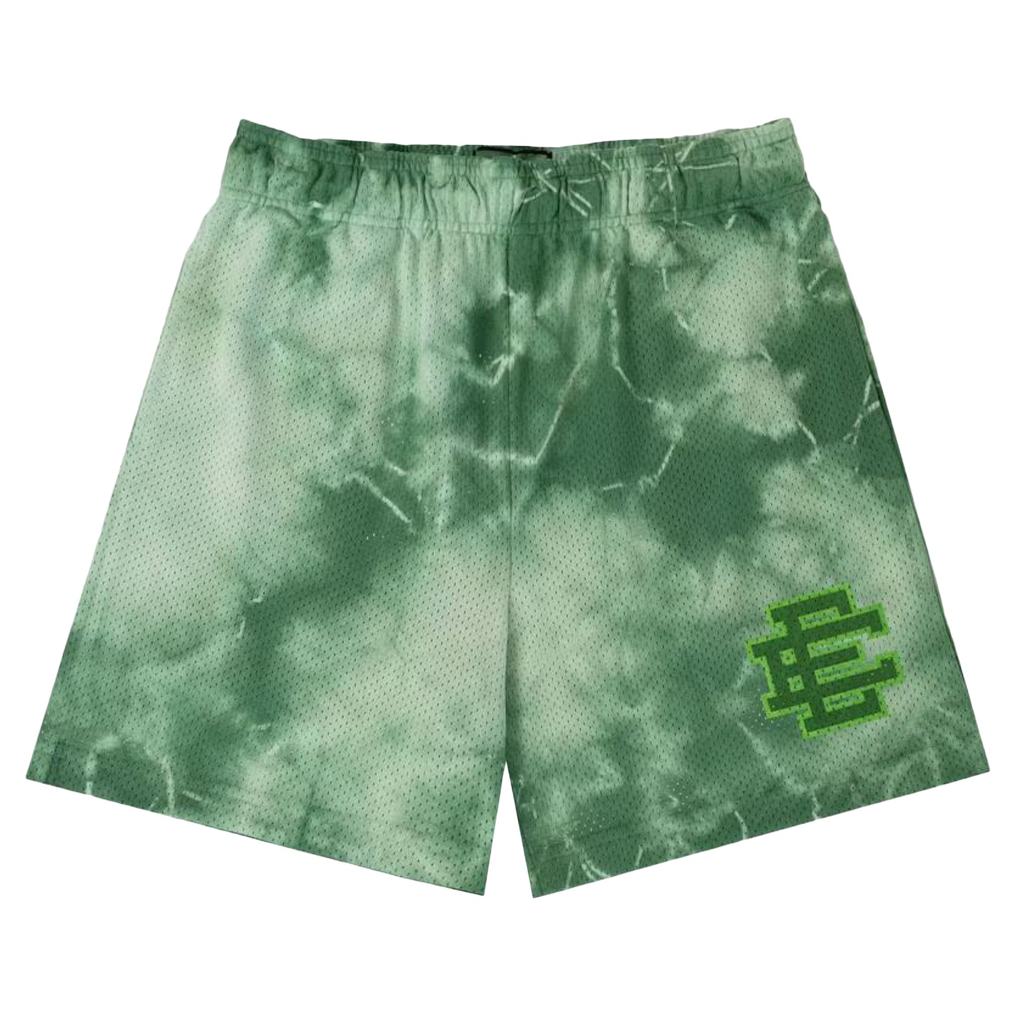 Pre-owned Eric Emanuel Ee Basic Short 'green Tie Dye' | Men's Size Xxl