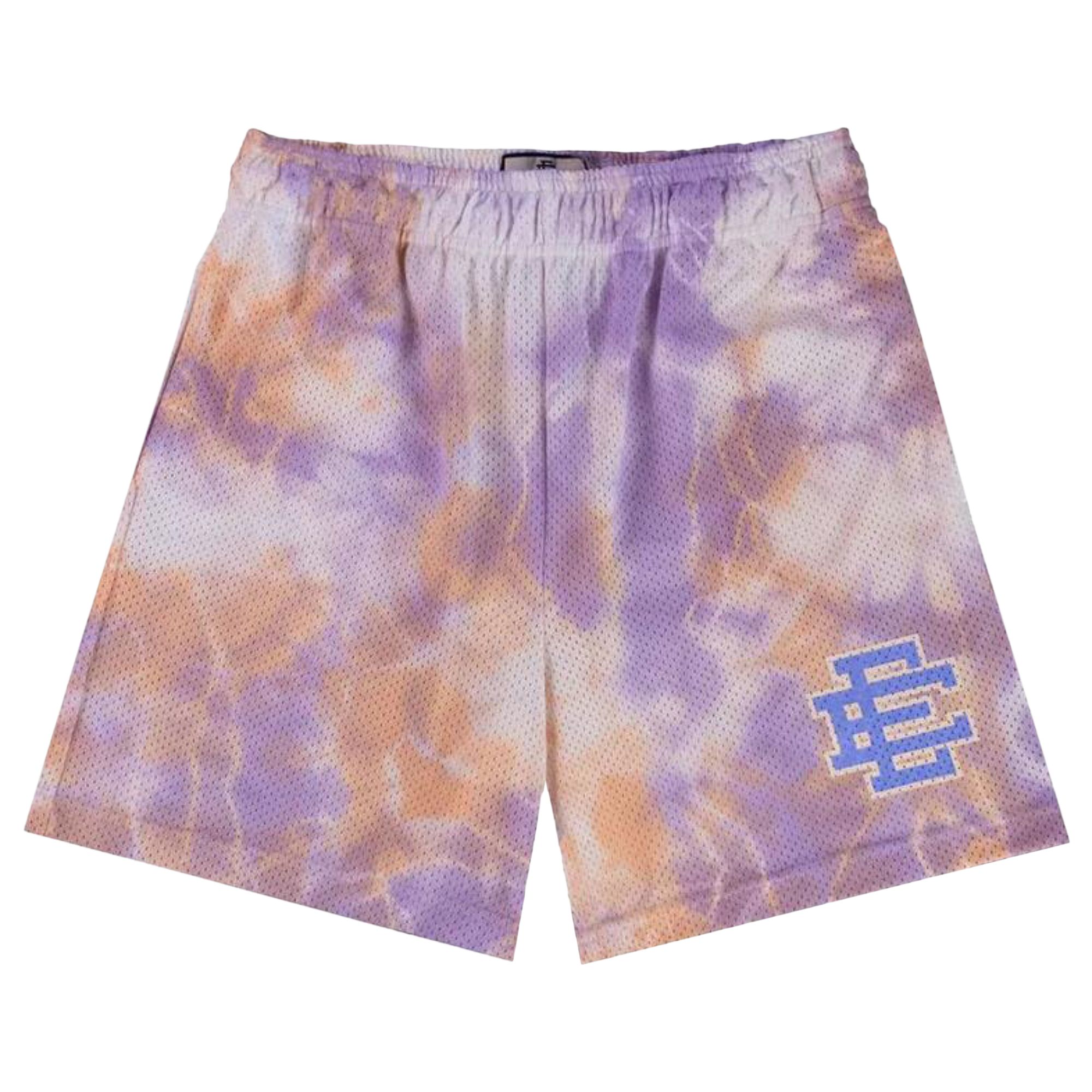 Pre-owned Eric Emanuel Ee Basic Short 'lavender Tie Dye/blue' | Multi-color | Men's Size M