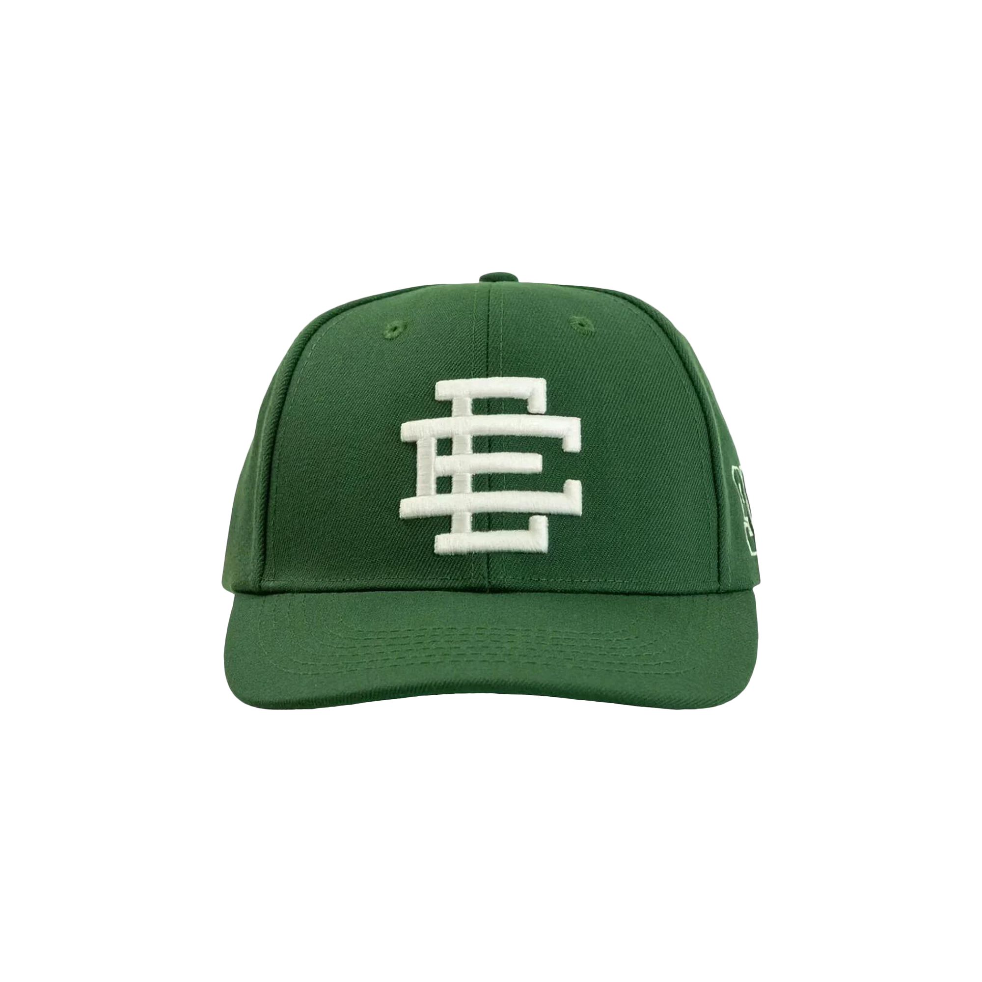 Pre-owned Eric Emanuel Ee Basic Hat 'green/white' | Men's Size Onesize