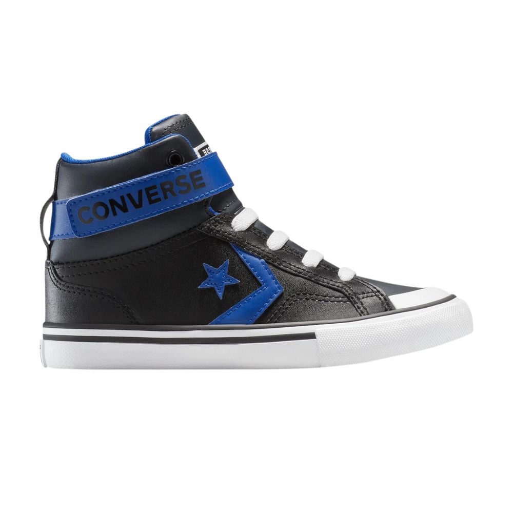Pre-owned Converse Pro Blaze Strap Leather Easyon High Ps 'black Blue' | Kid's Size 11