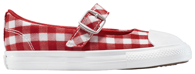 Converse Chuck Taylor All Star Dainty Mary Jane EasyOn TD Checkered Red