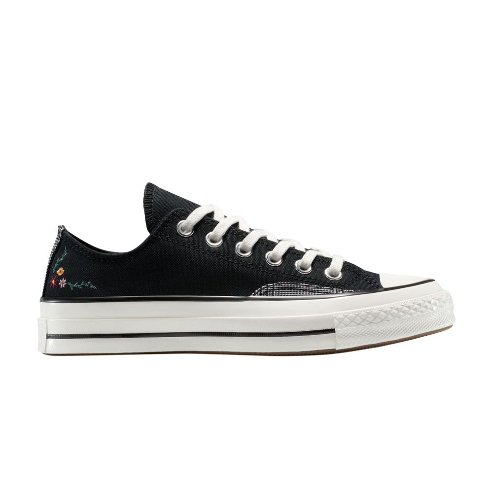 Pre-owned Converse Wmns Chuck 70 Low 'varsity Vines' | Black | Women's Size 8.5