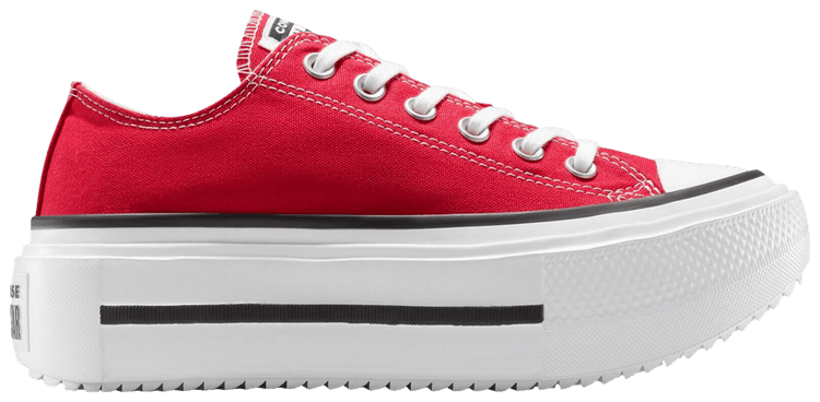 Converse Chuck Taylor All Star Lift Double Stack Platform Low Red