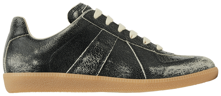 Maison Margiela Wmns Replica Sneaker Black White Distressed