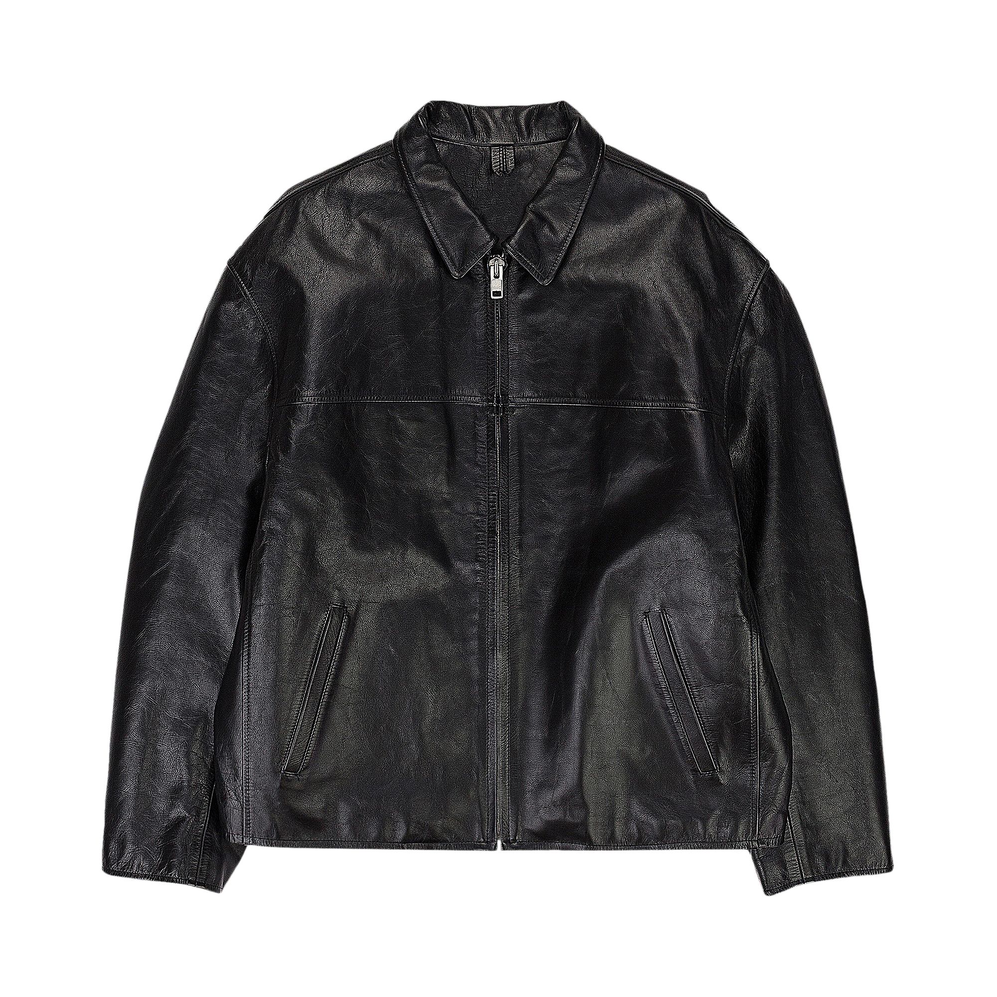 Pre-owned Supreme X Yohji Yamamoto Leather Work Jacket 'black' | Men's Size L