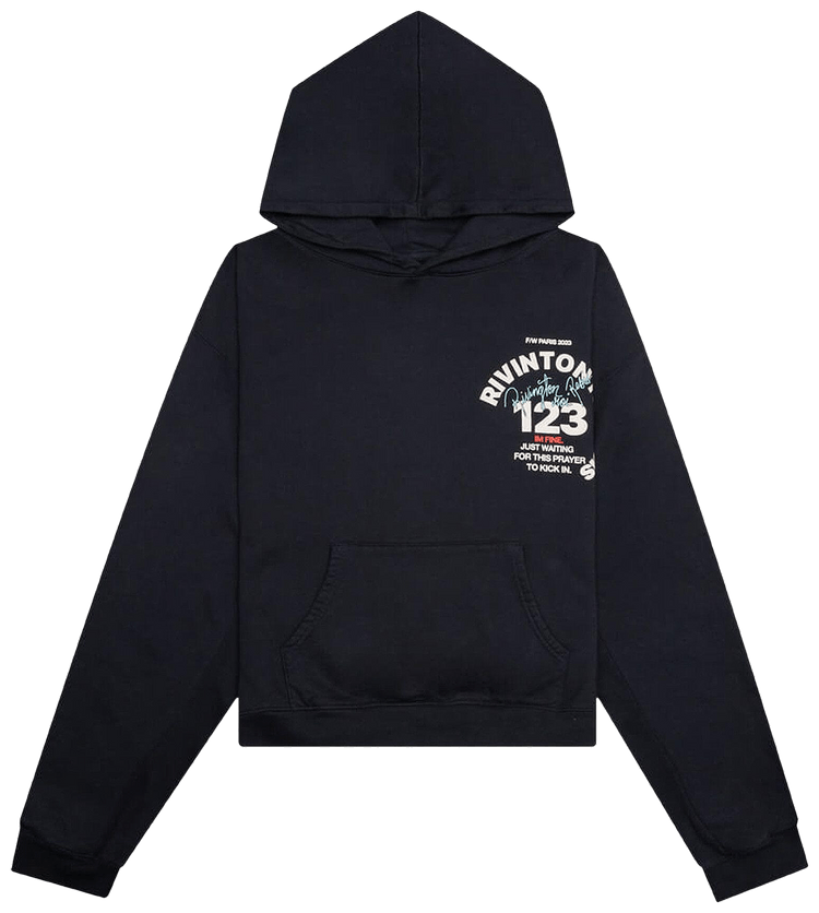 【Rivington Roi Rebis】ブラック Heritage CVA フーディ Heritage-CVA-Pullover---Jet-