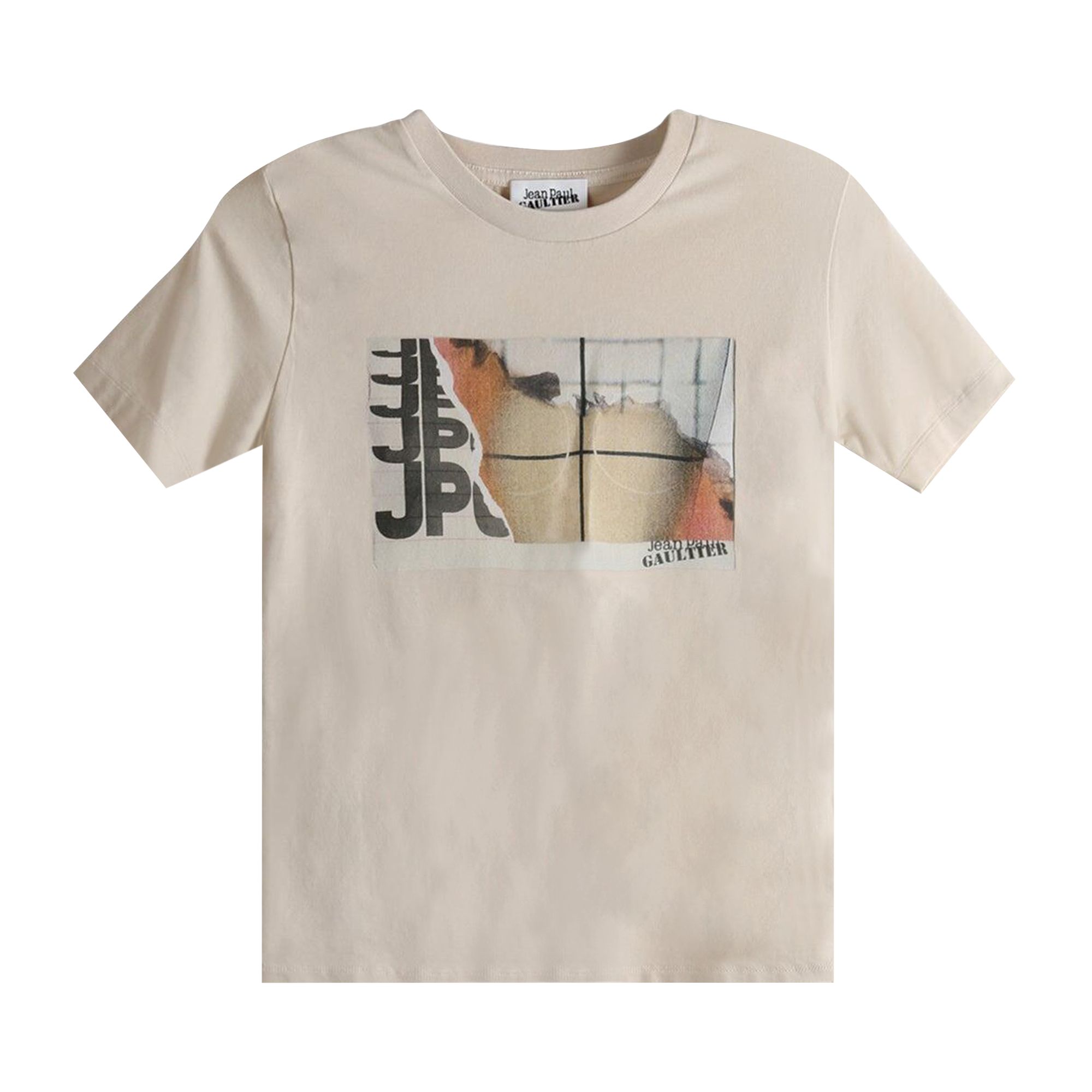 Pre-owned Jean Paul Gaultier Baby T-shirt 'light Beige/orange/white' | Tan | Women's Size Xs