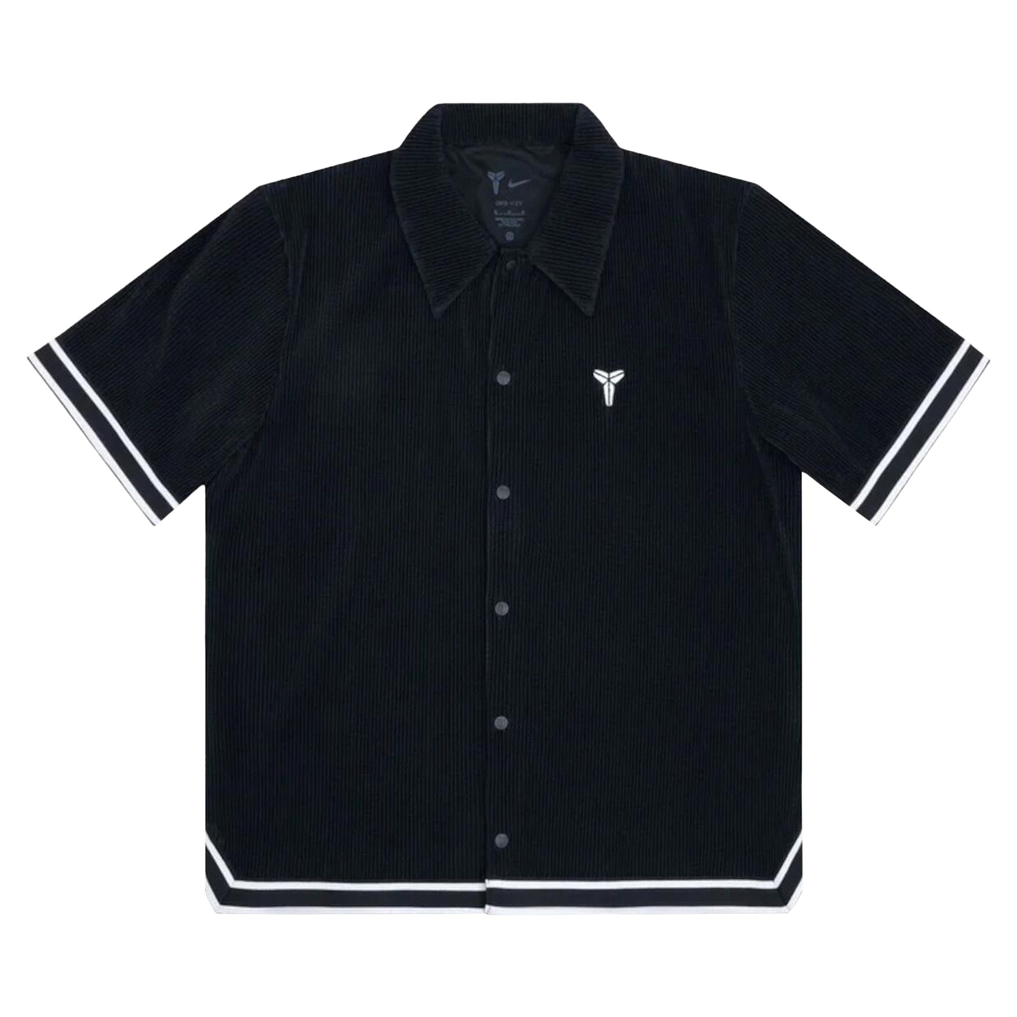 Pre-owned Nike Kobe Pleated Short-sleeve Basketball Top 'black/white' | Men's Size L