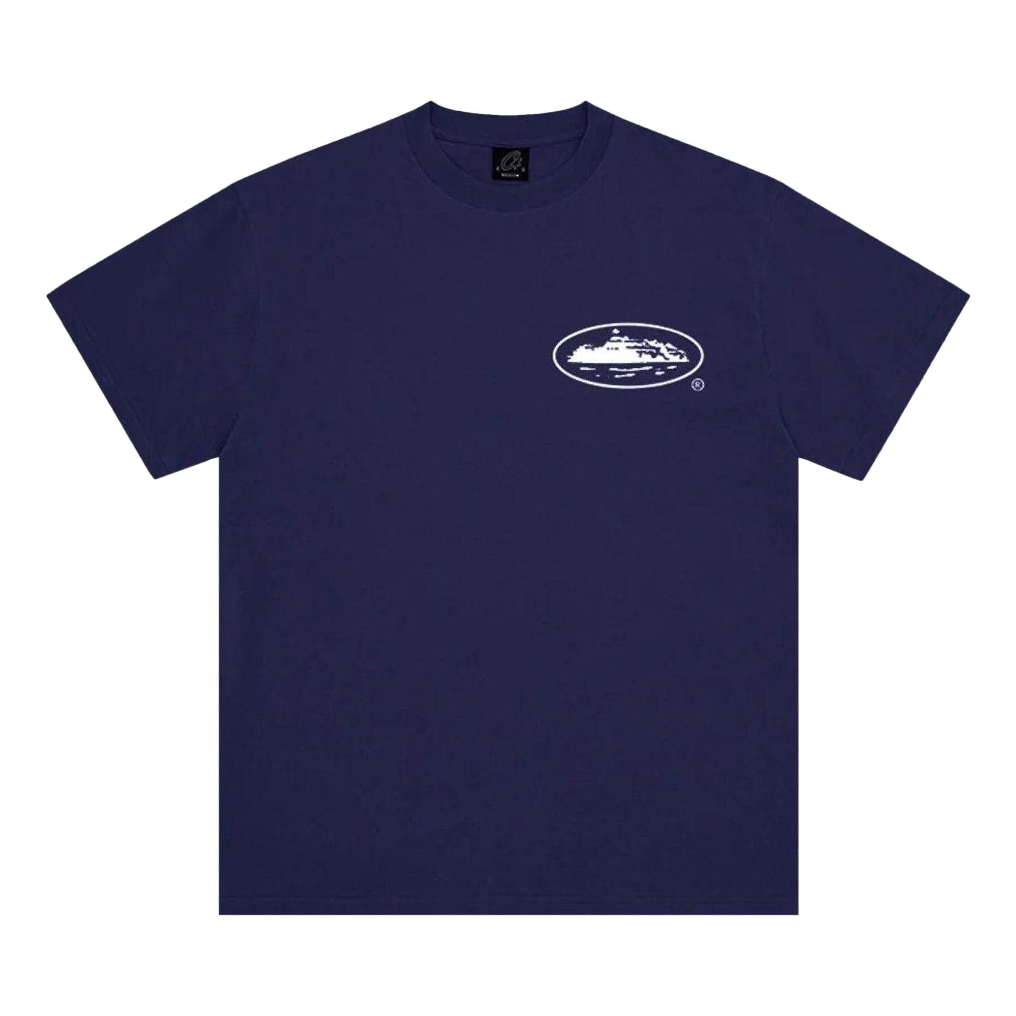 Pre-owned Corteiz Og Island Tee 'navy' | Blue | Men's Size M