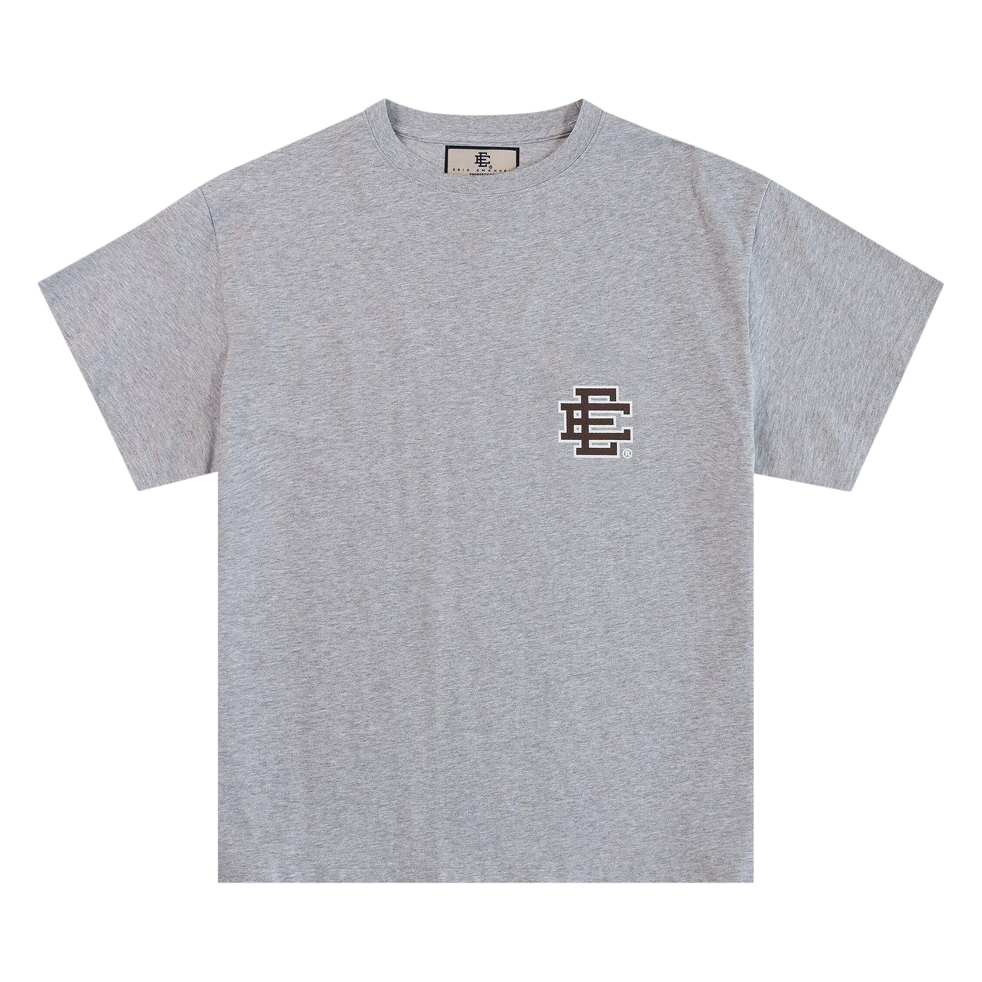 Pre-owned Eric Emanuel Basic T-shirt 'grey/brown' | Men's Size Xl In Gray