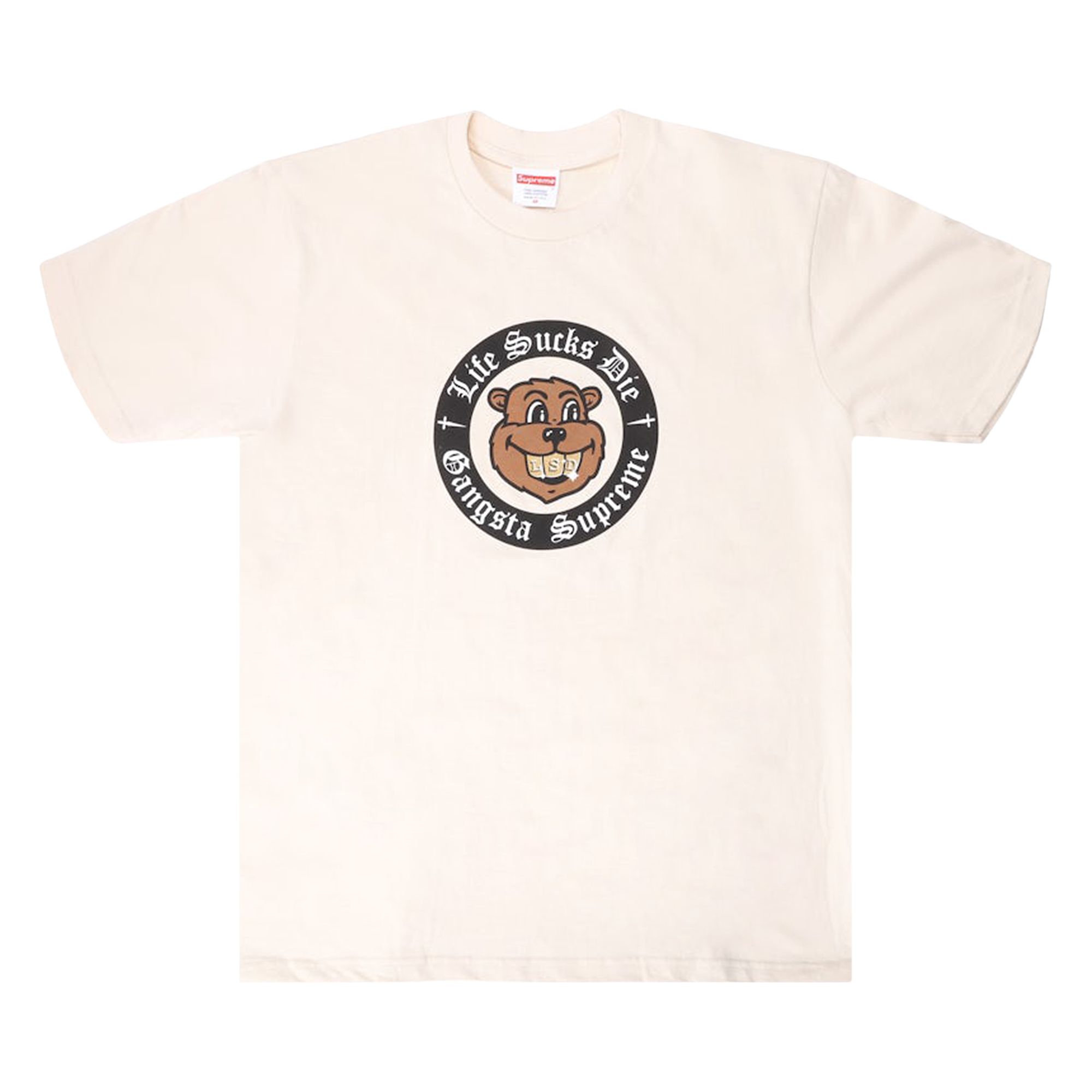 Pre-owned Supreme Life Sucks Die Tee 'natural' | Cream | Men's Size M In White