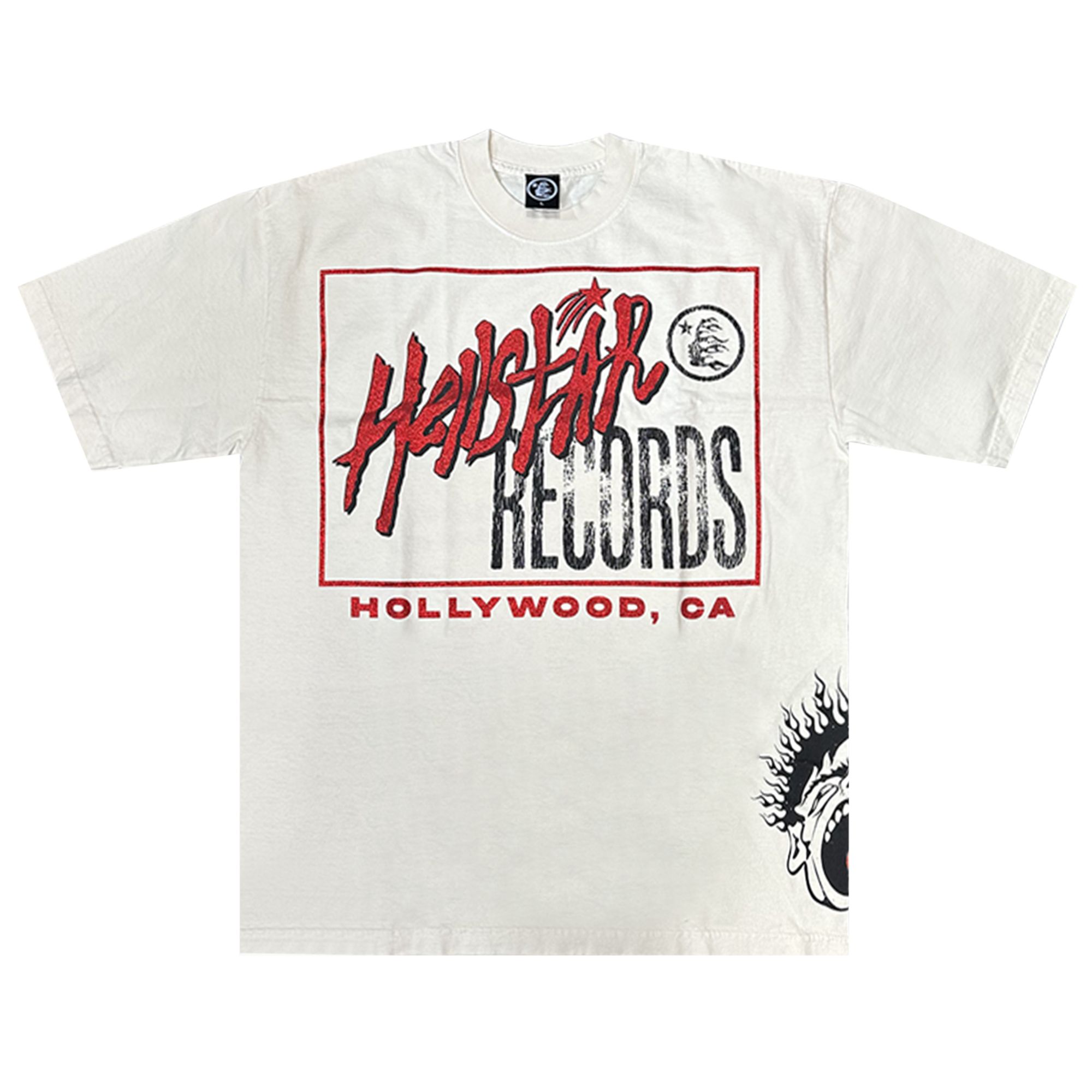 Pre-owned Hellstar Records T-shirt 'white' | Men's Size M