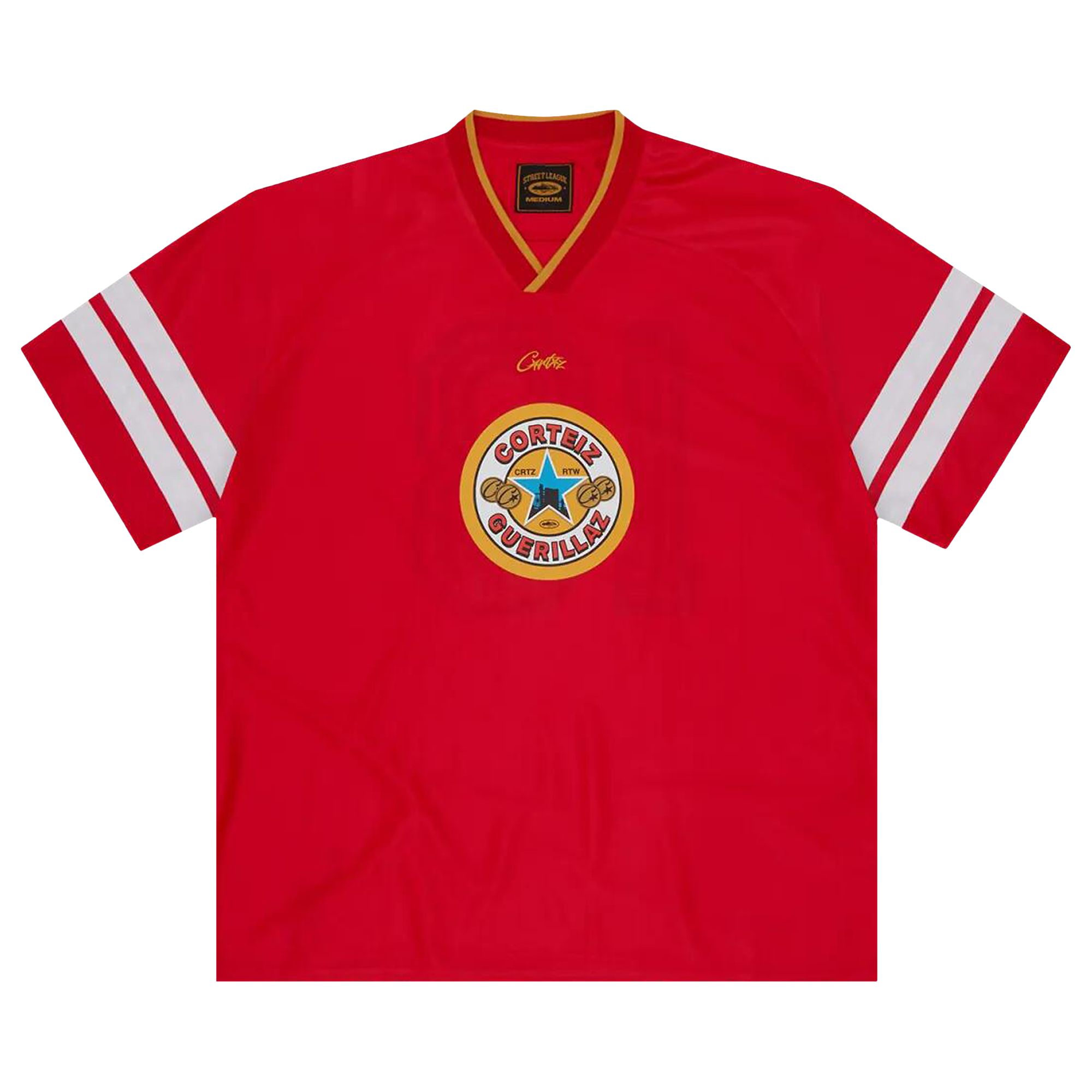 Pre-owned Corteiz Da Magpies Jersey 'red' | Men's Size M
