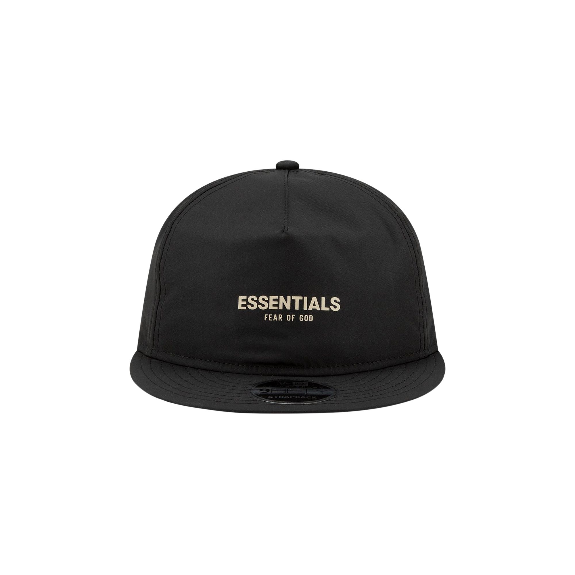 Pre-owned Essentials Fear Of God  X New Era Retro Crown 9fifty Strapback Cap 'black' | Men's Size Onesize