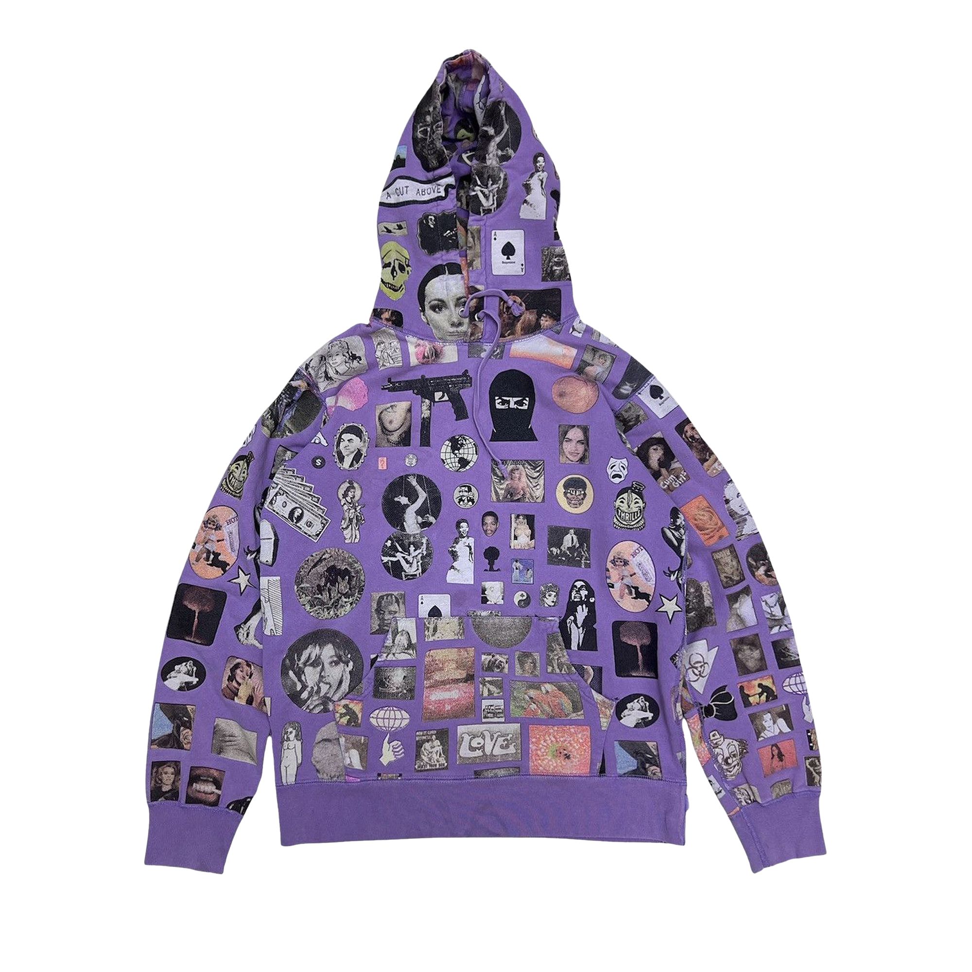 Pre-owned Supreme Thrills Hooded Sweatshirt 'dusty Lavender' | Purple | Men's Size S