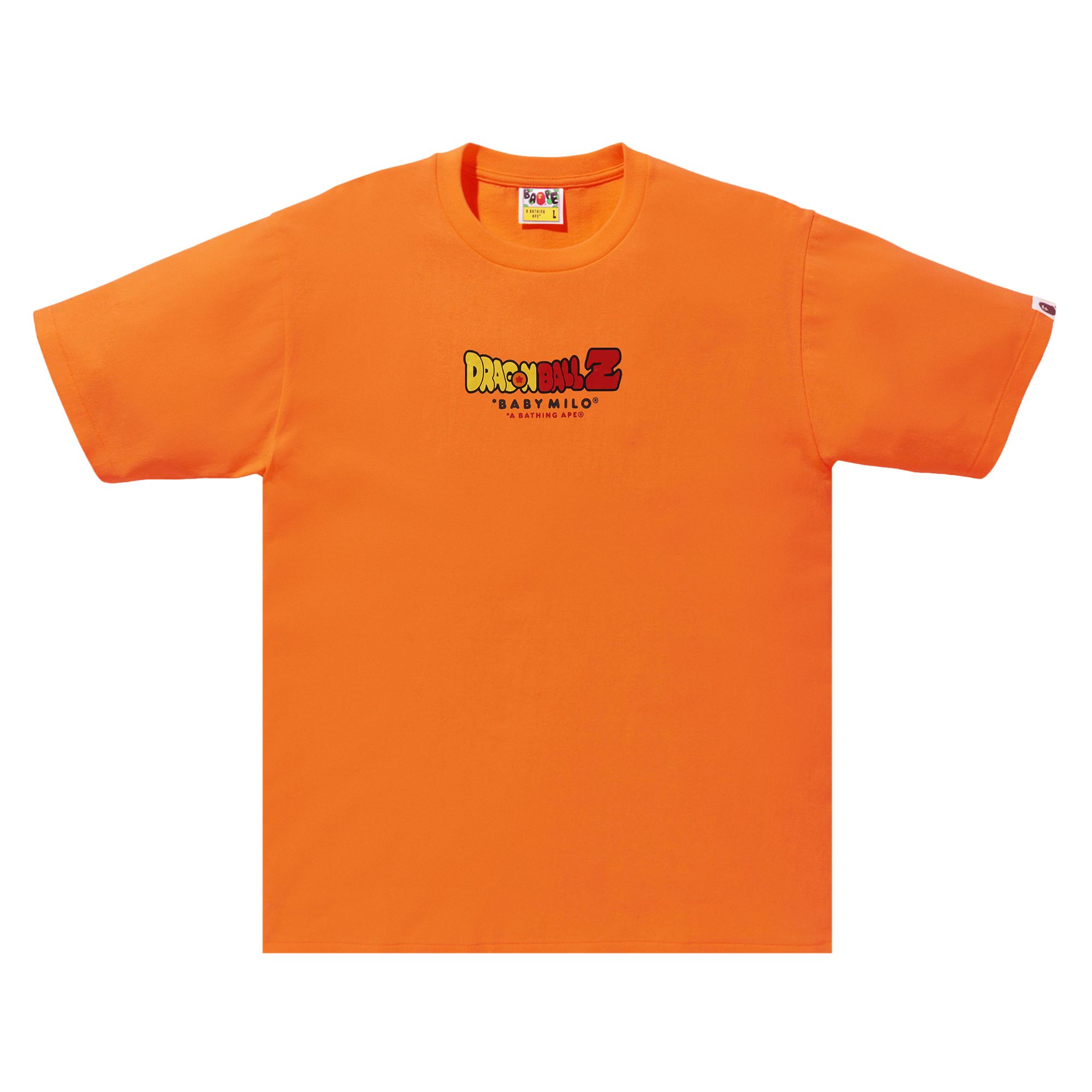 Pre-owned Bape X Dragon Ball Z Ape Head Tee 'orange' | Men's Size L