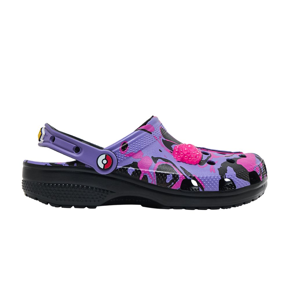 Pre-owned Crocs Pokémon X  Classic Clog Kids 'gengar' | Purple | Kid's Size 6