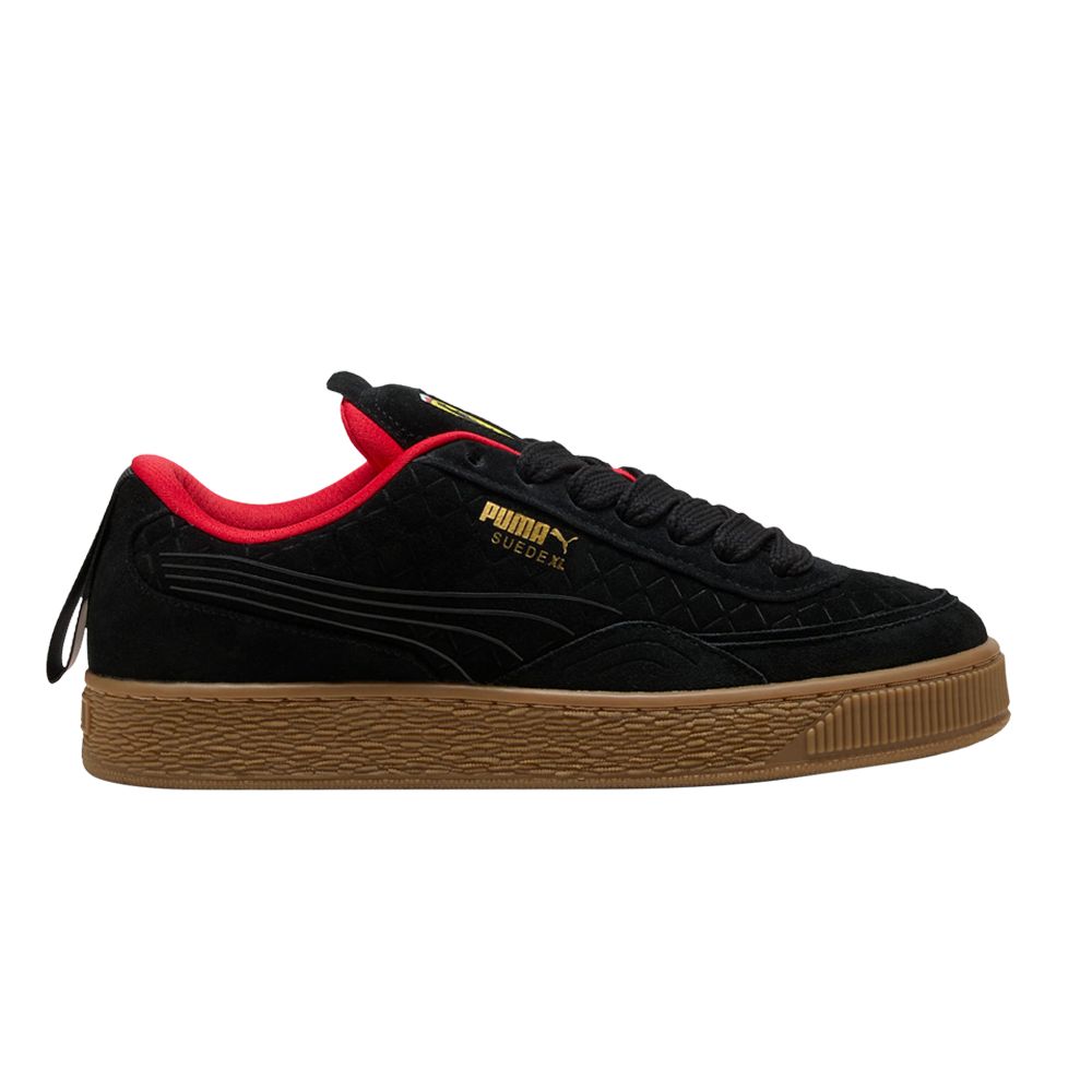 Puma Scuderia Ferrari x Suede XL 'Black Rosso Corsa' | Men's Size 10.5 - 308900-01