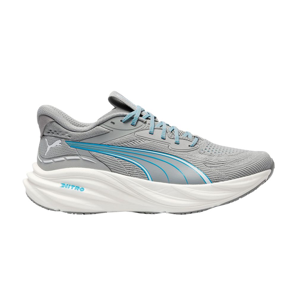 Pre-owned Puma Magnify Nitro 3 'grey Echo Speed Blue' | Men's Size 8 In Gray