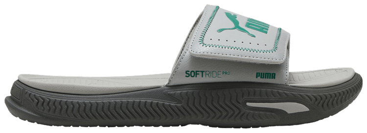 Puma Softride Pro 24 V Slide Grey Echo Wild Green