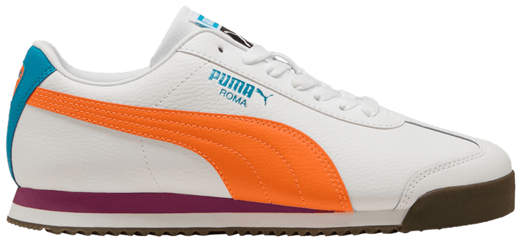 Puma Roma 24 White Orange Glo