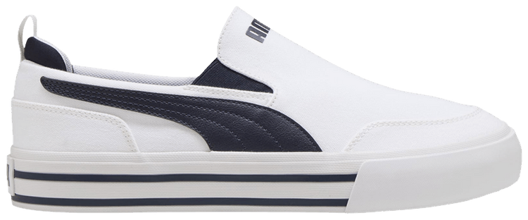 Puma Court Classic Vulc Slip On White New Navy