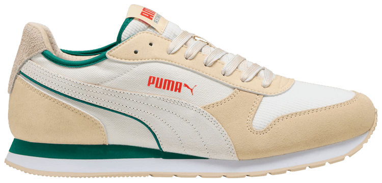 Puma ST Miler Retro Warm White Wild Green