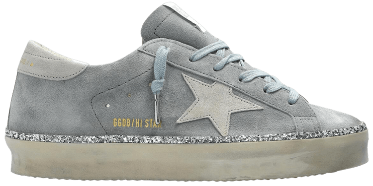 Golden Goose Wmns Hi Star Glitter Foxing   Quarry