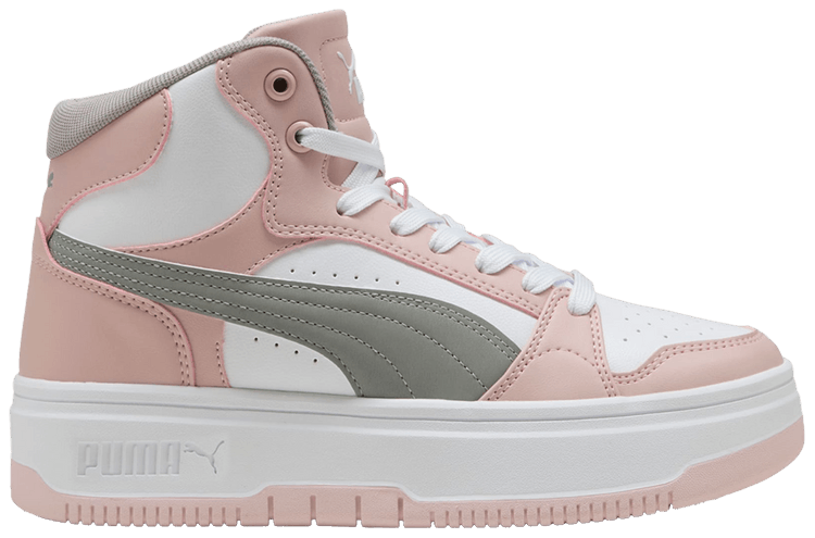 High Top Mauve Pumas Puma Carina Street Lux White/Mauve Mist Sz
