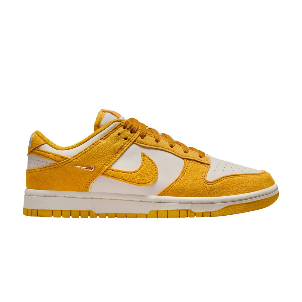 Pre-owned Nike Wmns Dunk Low 'dark Sulfur Mini Swoosh' | Yellow | Women's Size 5.5