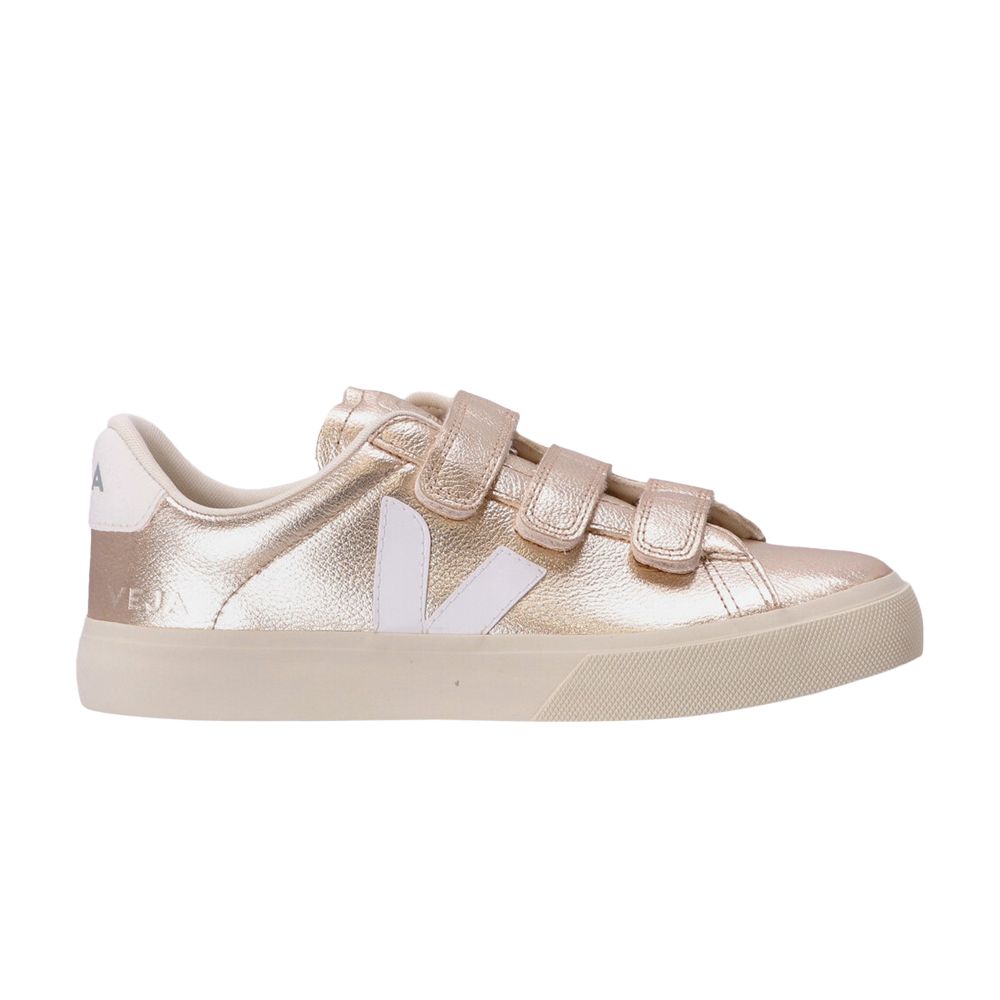 Pre-owned Veja Wmns Recife Logo 'platine White' | Copper | Women's Size 39 In Brown