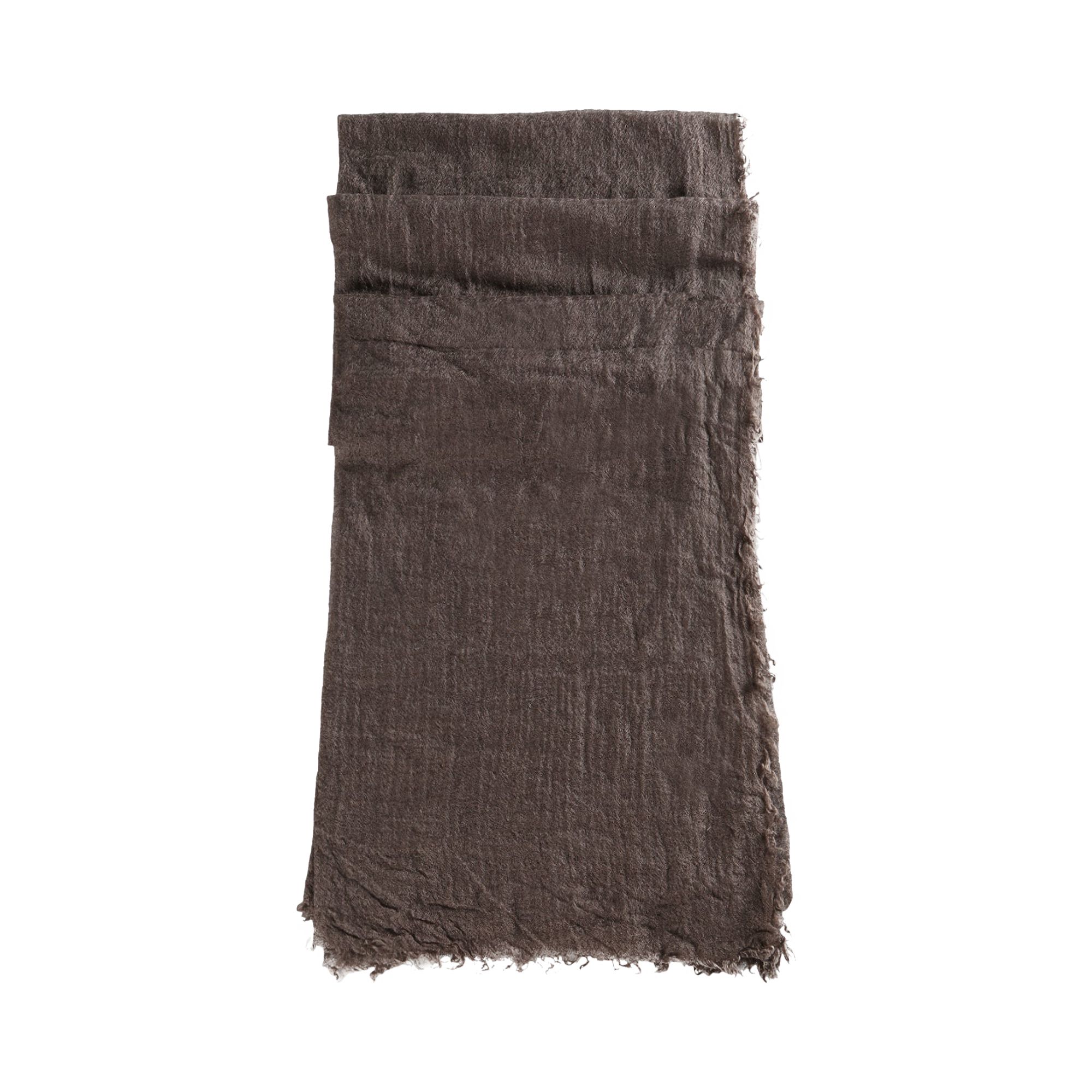 Pre-owned Rick Owens Follo Scarf 'dark Dust' | Black | Women's Size Onesize