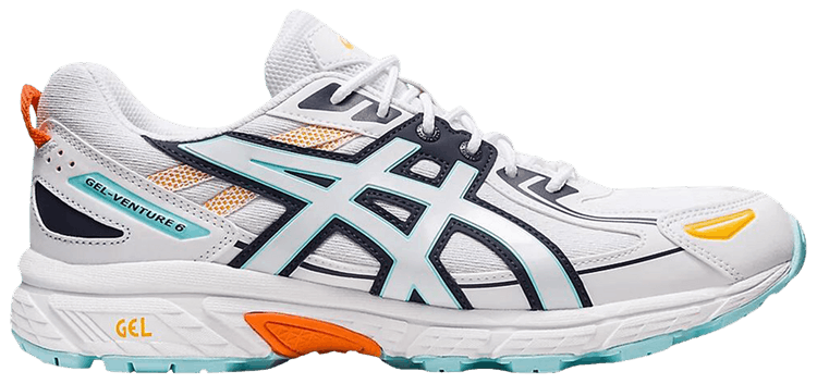 Asics Gel Venture 6 White Blue Orange