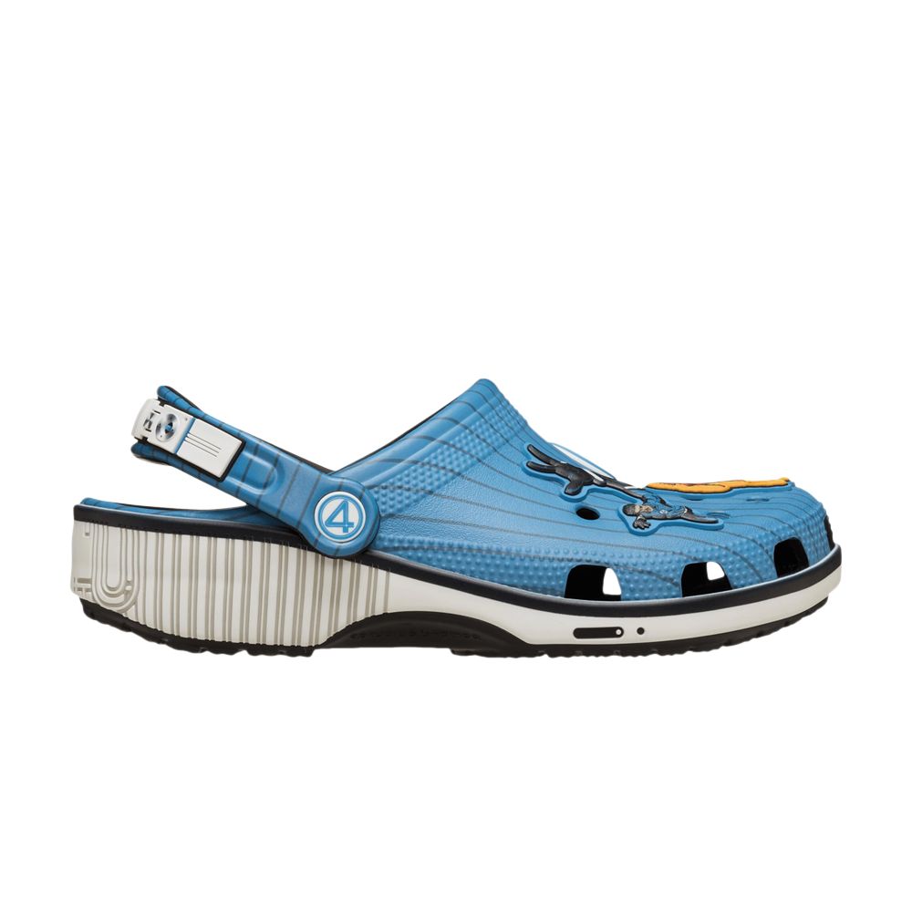 Pre-owned Crocs Marvel X Classic Clog 'fantastic Four' | Blue | Men's Size 10