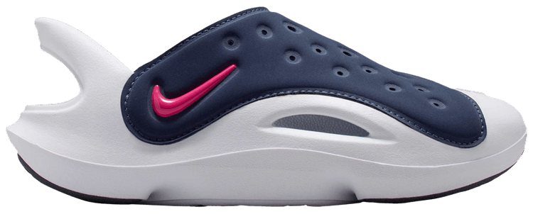 Nike Aqua Swoosh Sandal PS Midnight Navy Rush Pink