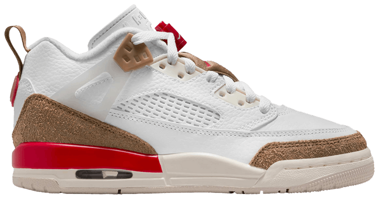 Air Jordan Spizike Low GS White Desert Camo Fire Red