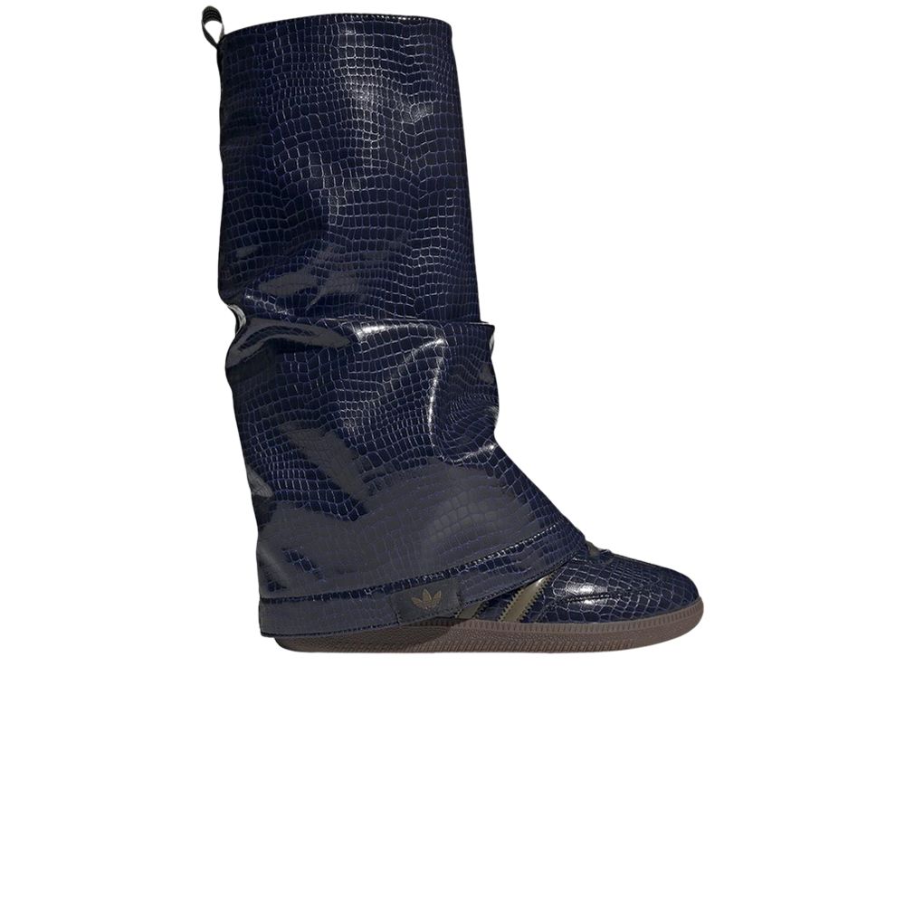 Pre-owned Adidas Originals Adidas Wmns Samba 'snakeskin Boot' | Blue | Women's Size 5.5