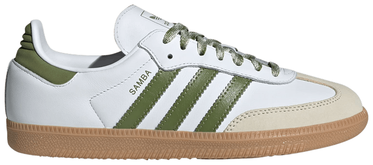 adidas Samba OG White Tech Olive Gum