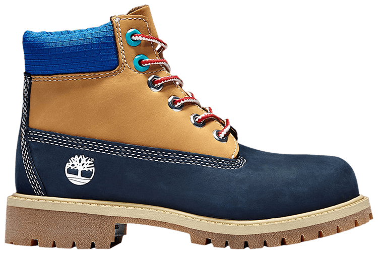 Timberland 6 Inch Premium Waterproof Boot Navy Wheat