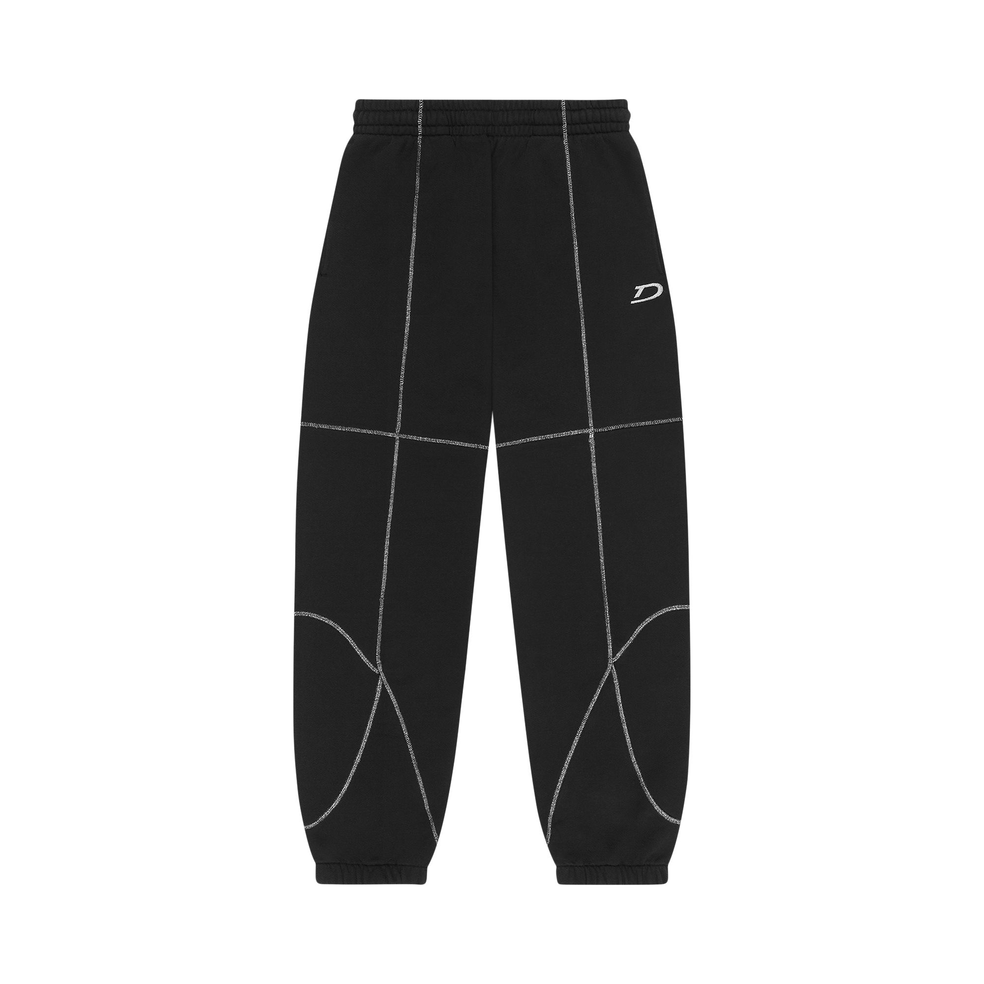 Pre-owned Denim Tears Court Lines Sweatpants 'black' | Men's Size Xl